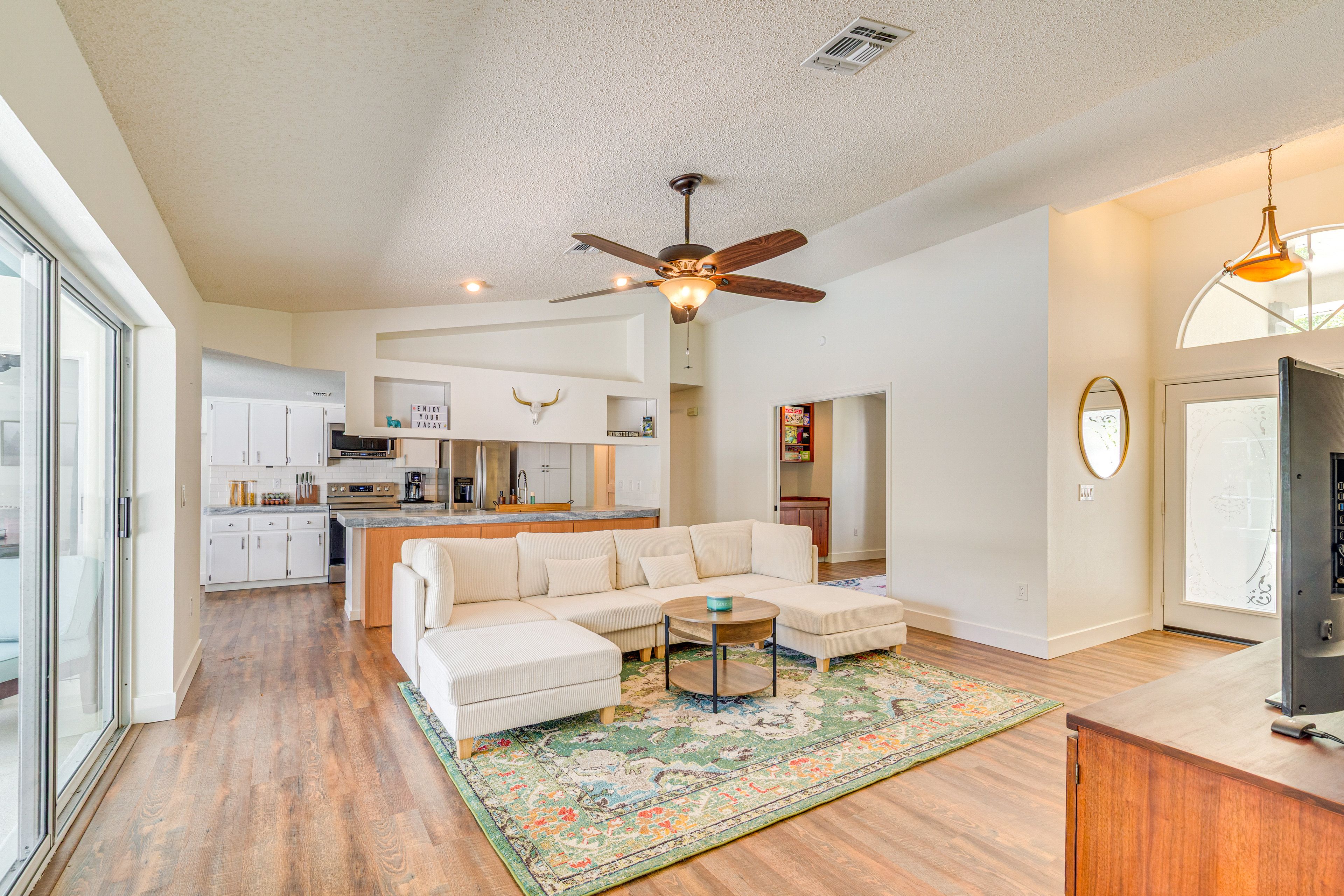 Living Room | Smart TV | Central A/C | Single-Story Home