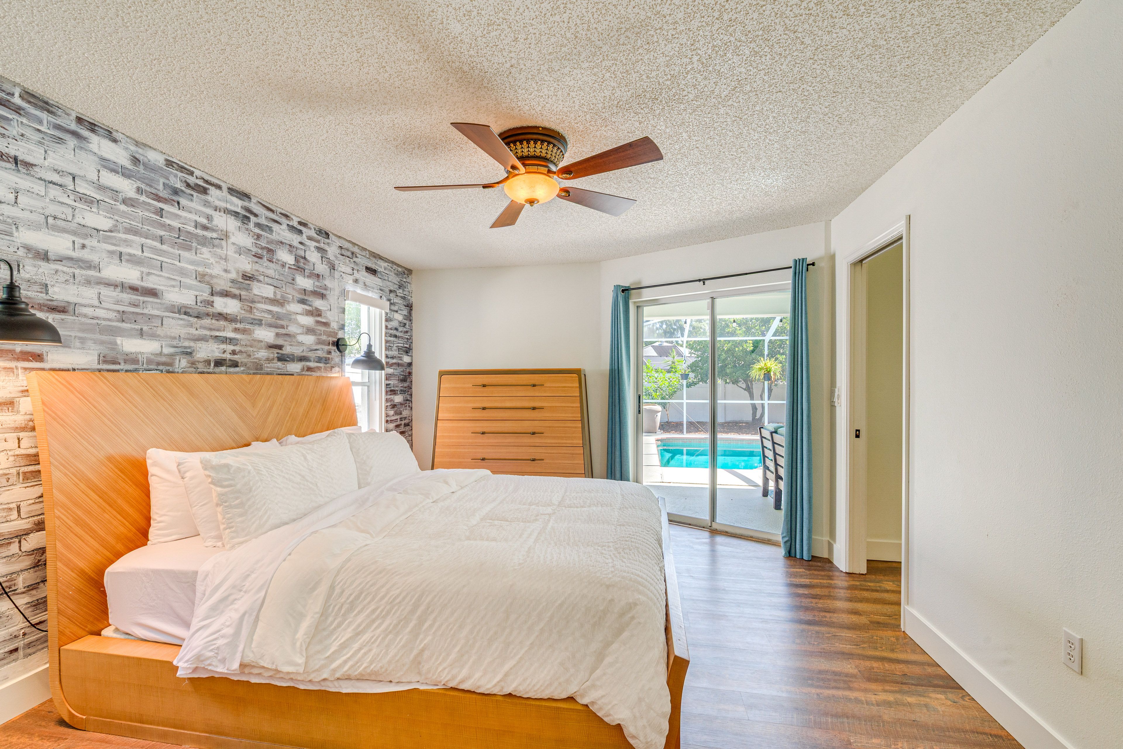 Bedroom 1 | California King Bed | Patio Access