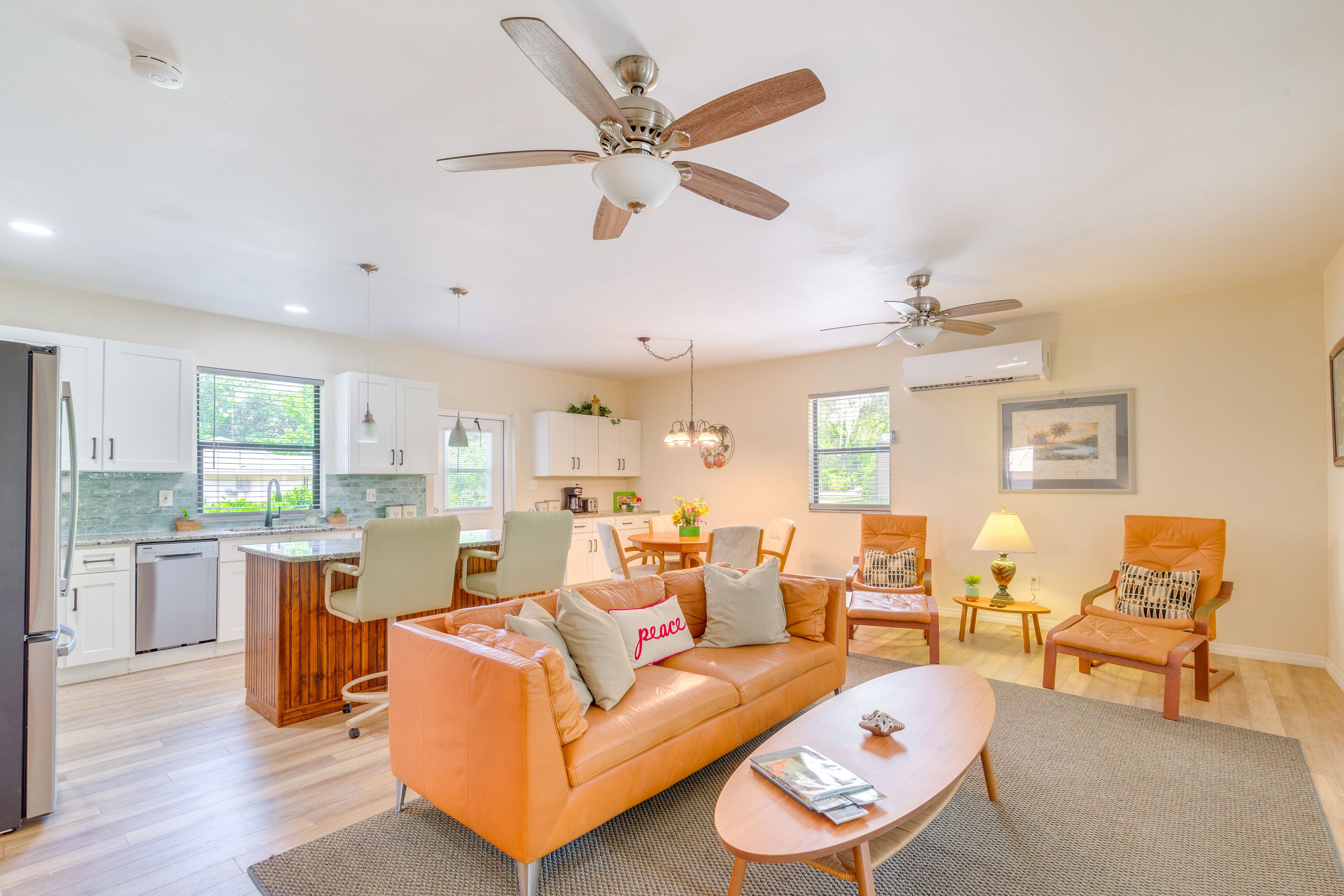 Living Room | Central A/C & Heating | Smart TV | Open Floor Plan