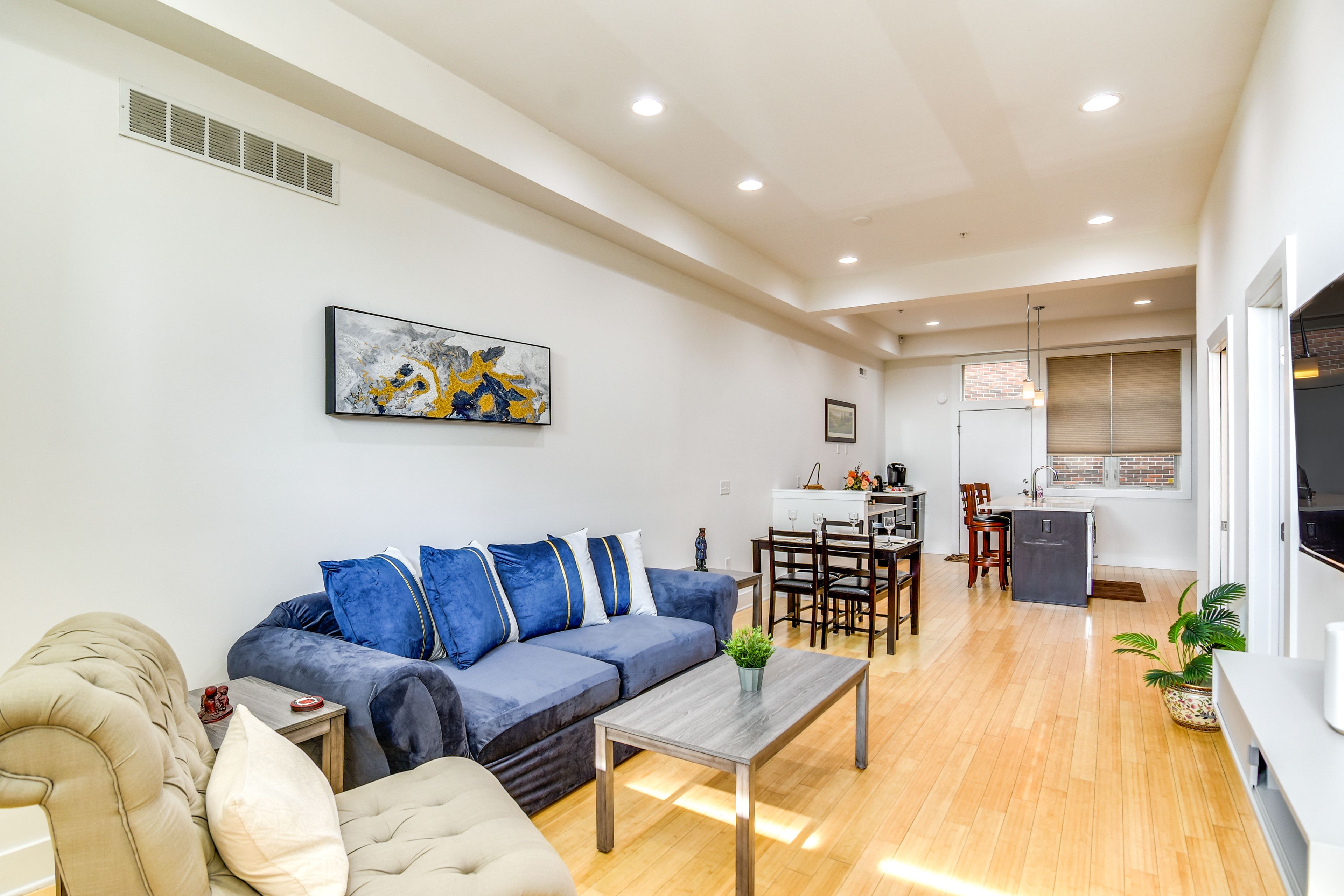 Living Room | 1st Floor | Multi-Level Home | Central A/C & Heating