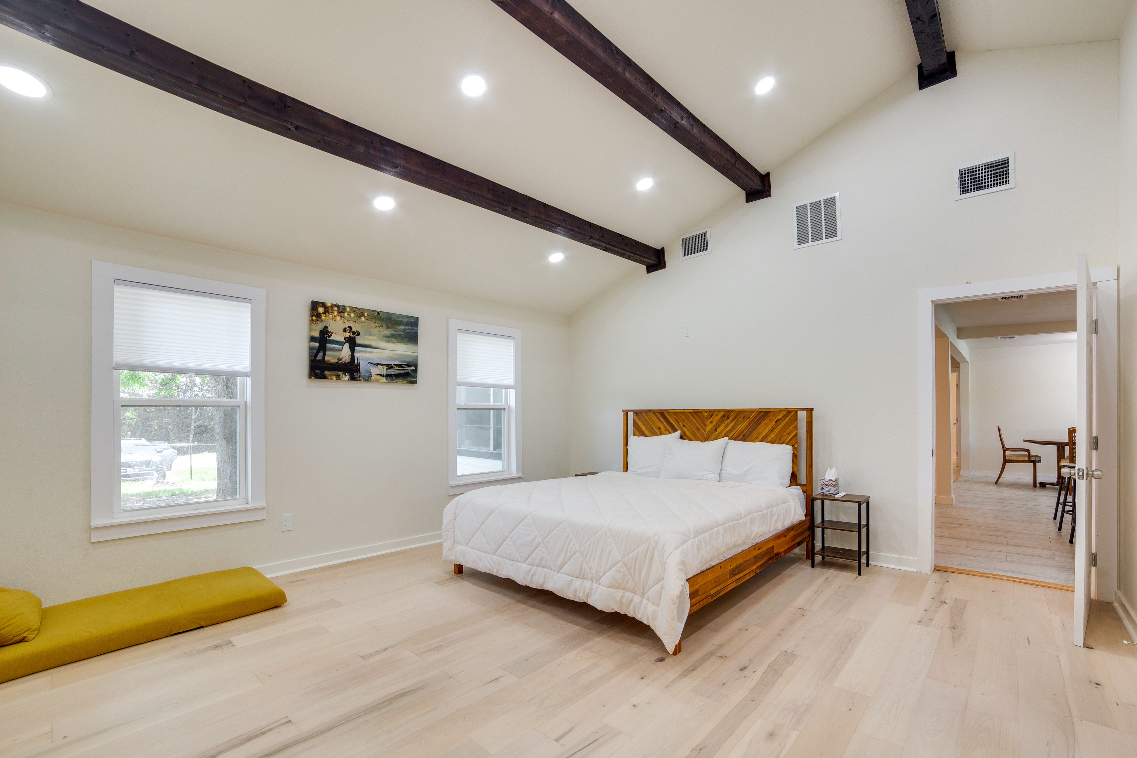 Bedroom 2 | California King Bed | Twin Floor Cot