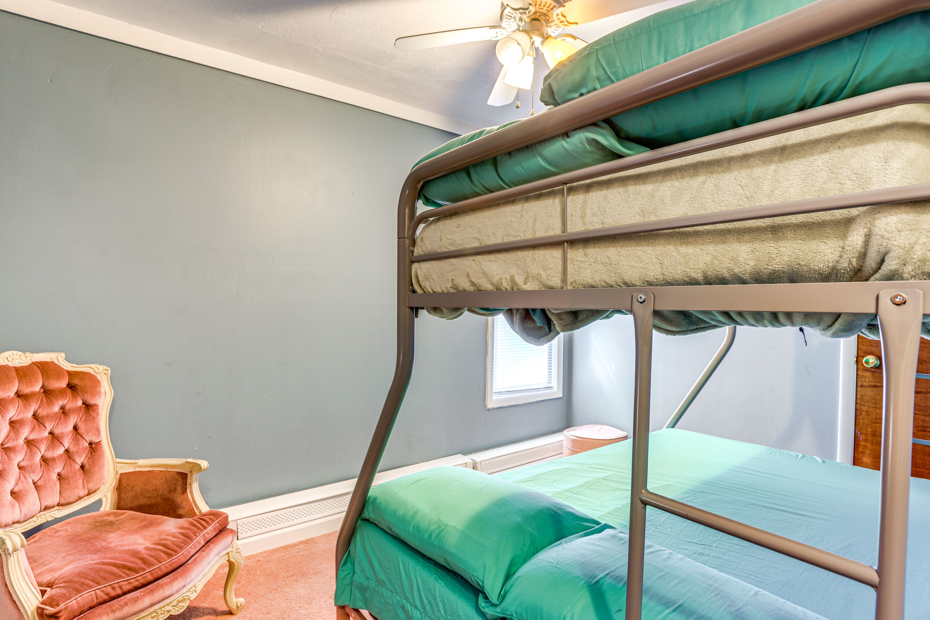 Bedroom 1 | Twin/Full Bunk Bed | Linens Provided | 1st Floor