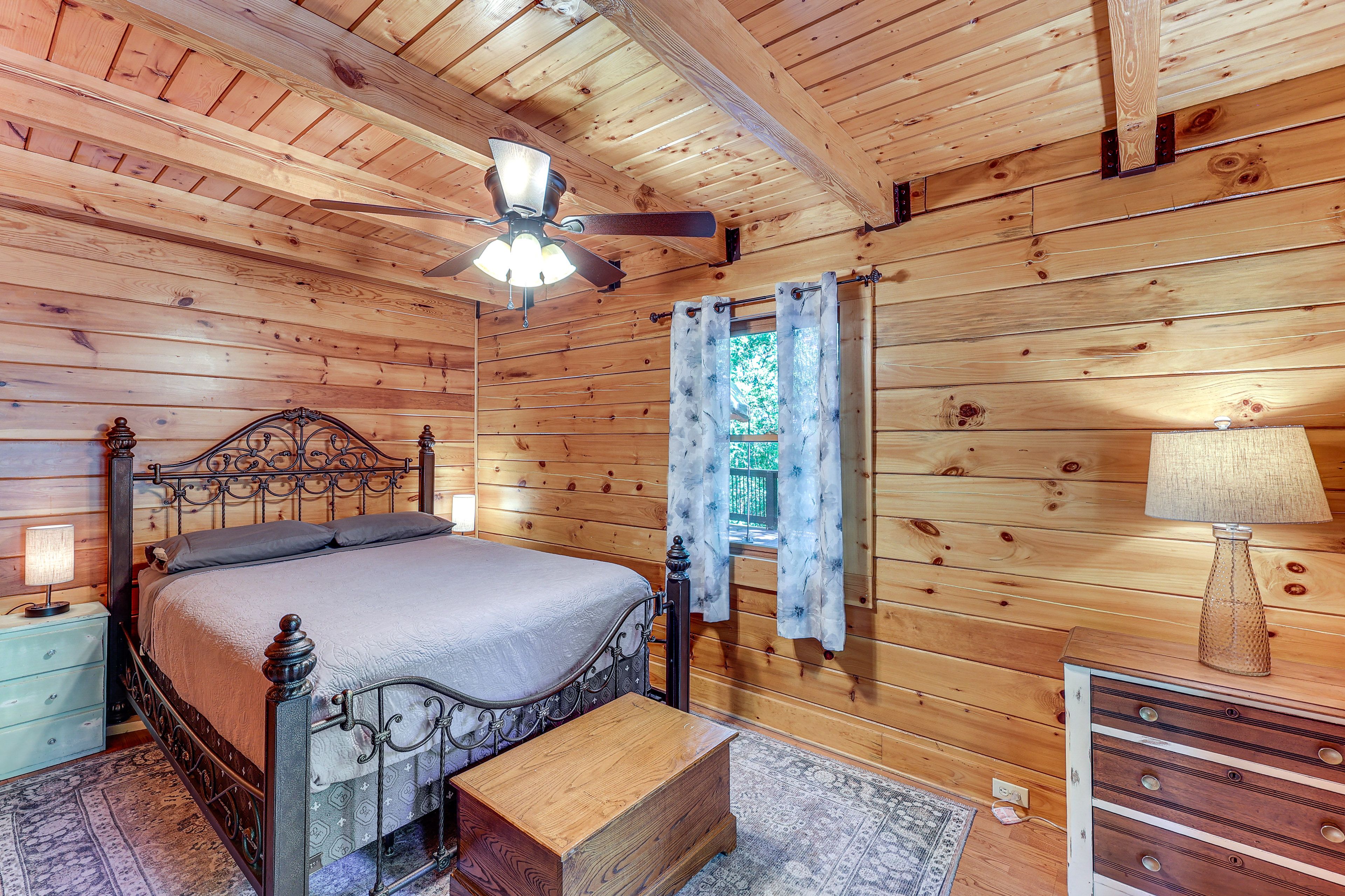 Bedroom | Queen Bed | Deck Access | 1st Floor