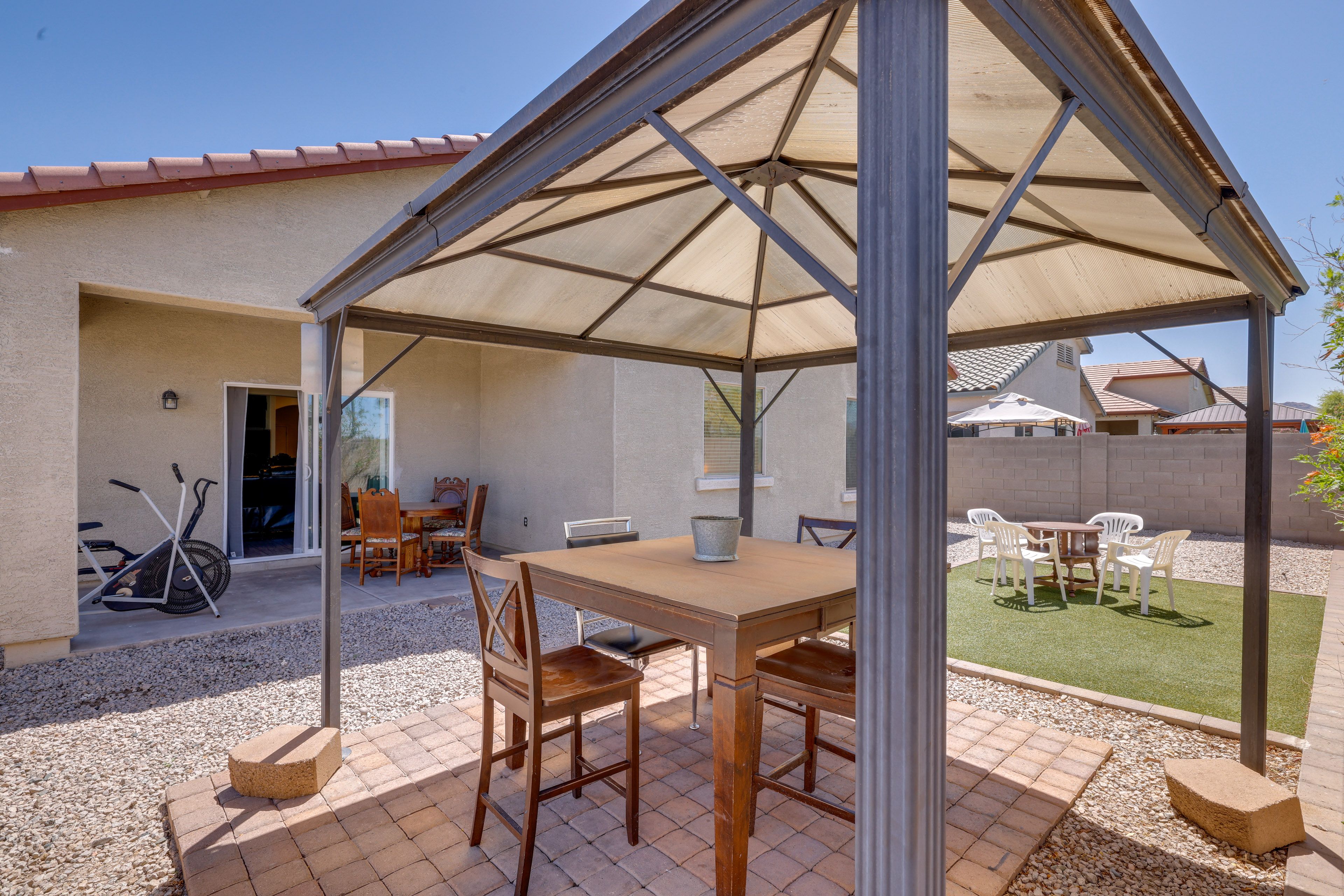 Enclosed Yard | Dining Area | Exercise Equipment | Single-Story Home