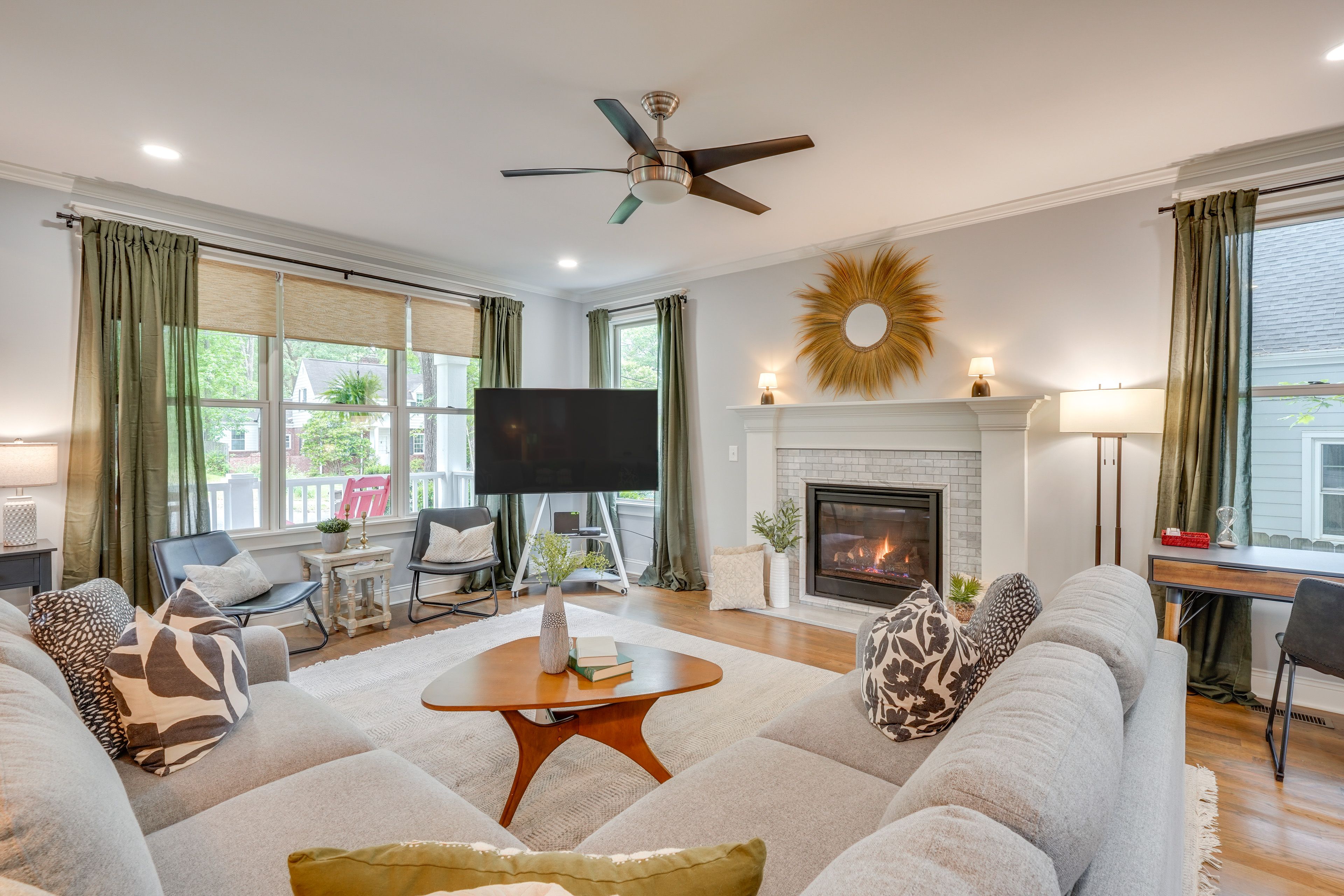 Durham Vacation Rental | 3BR | 2.5BA | 1,841 Sq Ft | Stairs Required
