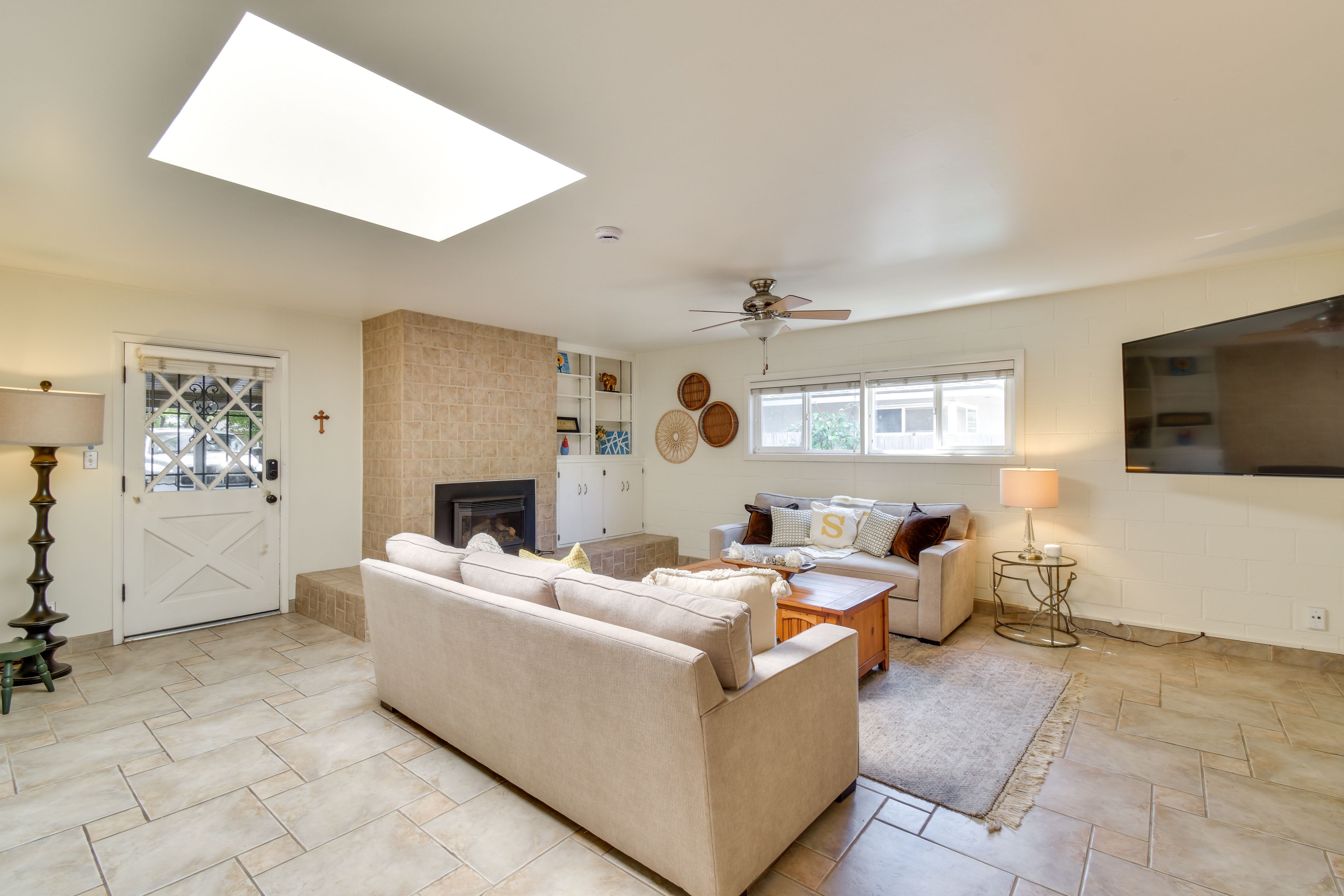 Living Room | 2 Queen Sleeper Sofas | Central A/C & Heating