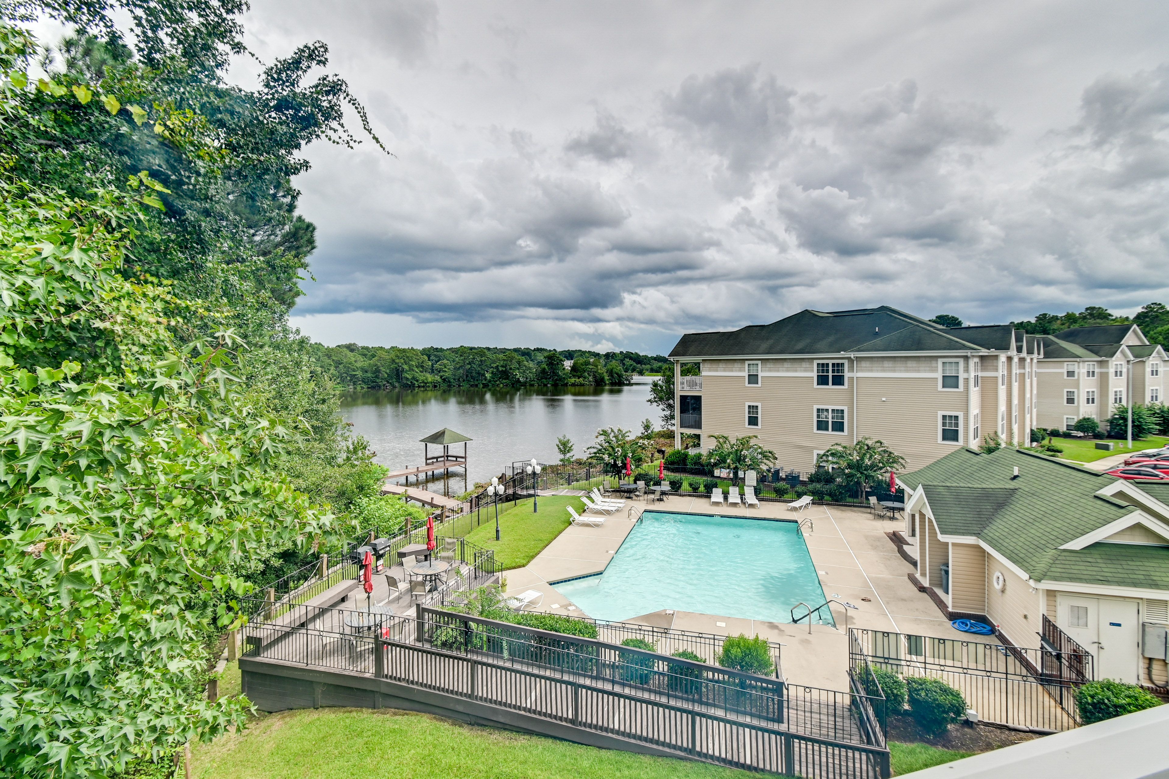 Private Balcony | Pool & Lake Views