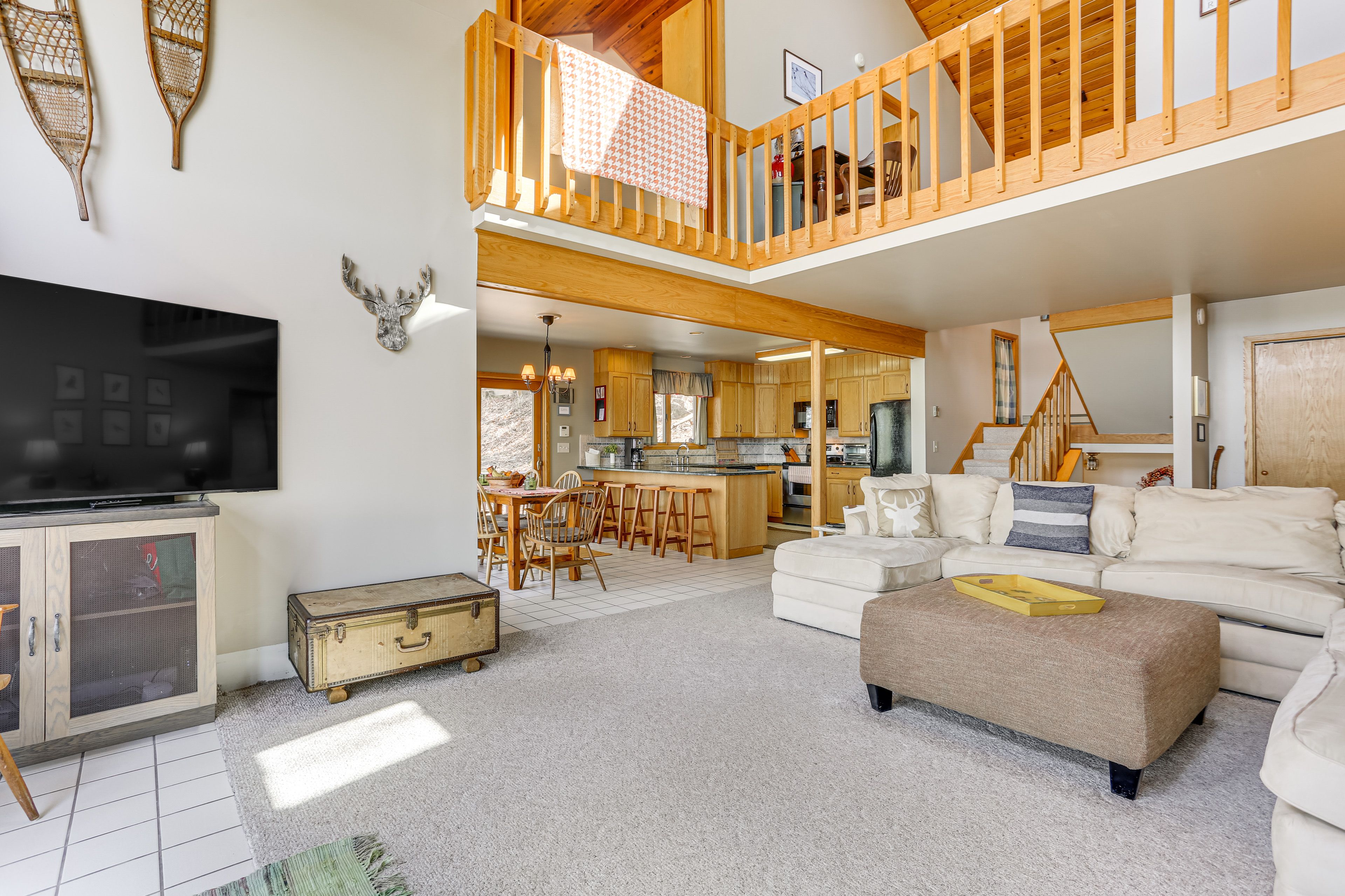 Main Living Room | Main Level | Wood-Burning Stove | Central Heating