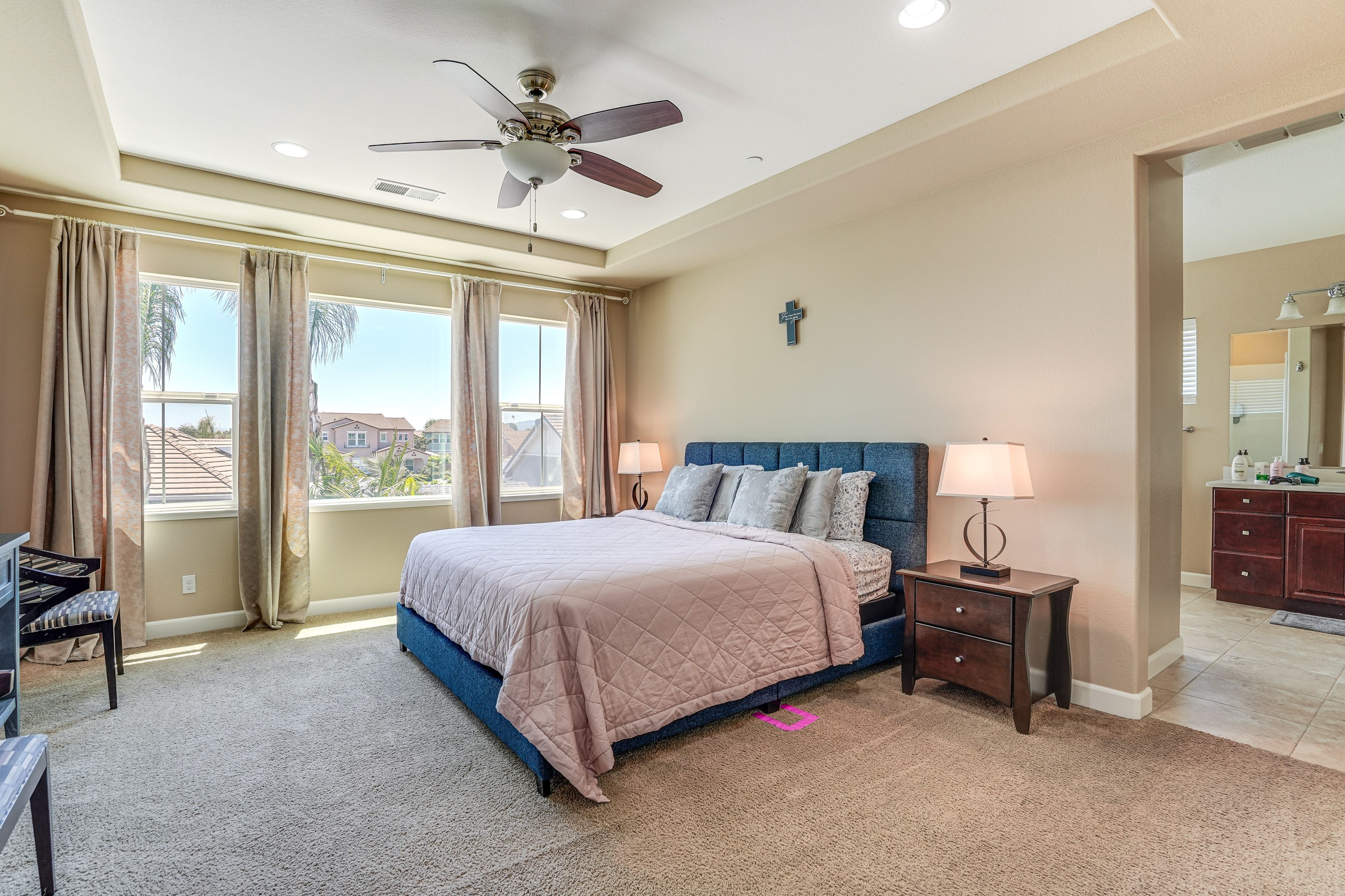 Bedroom 1 | 2nd Floor | King Bed | Linens Provided | En-Suite Bathroom