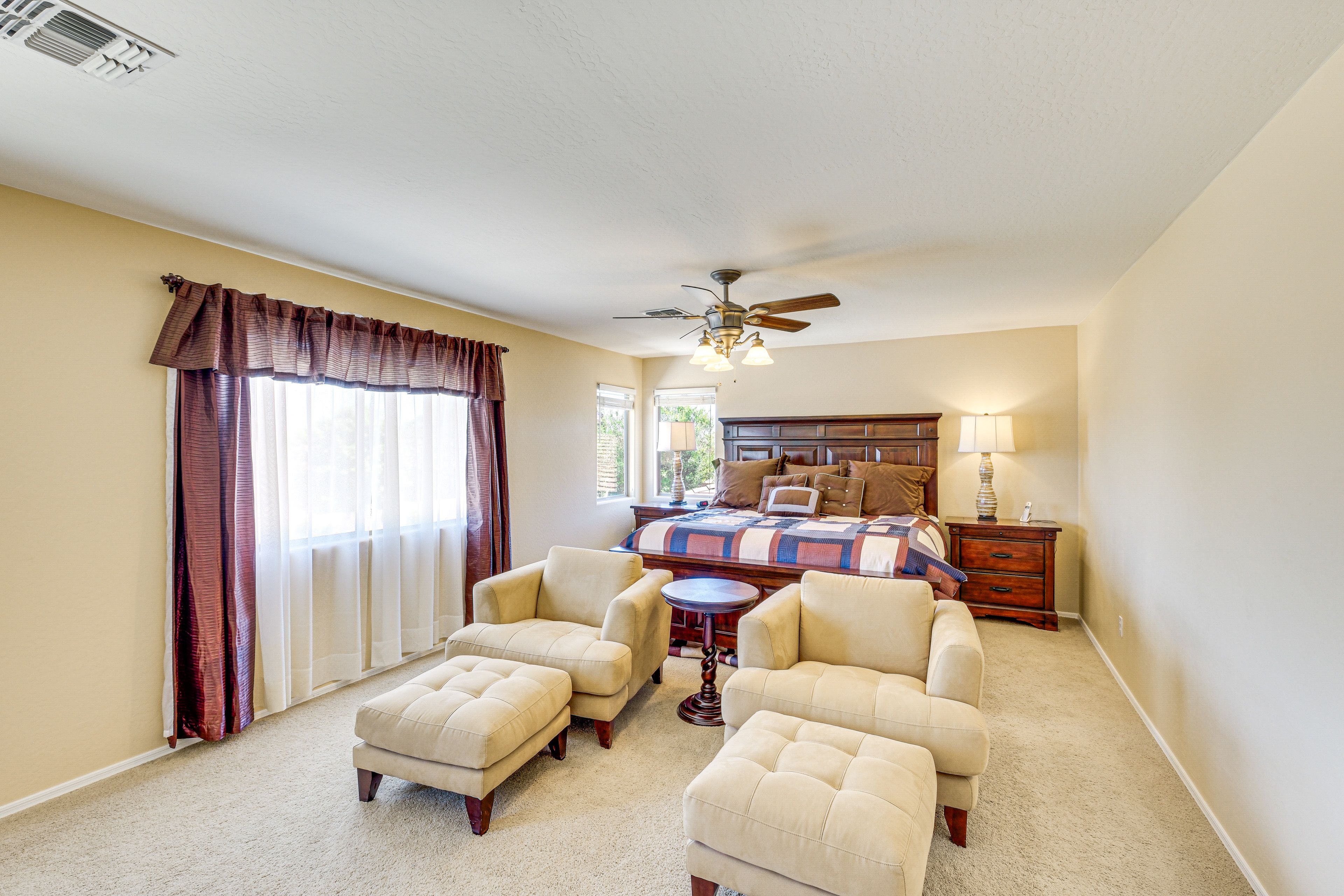 Bedroom Suite 1 | 2nd Floor | King Bed | Linens Provided | Smart TV w/ Cable