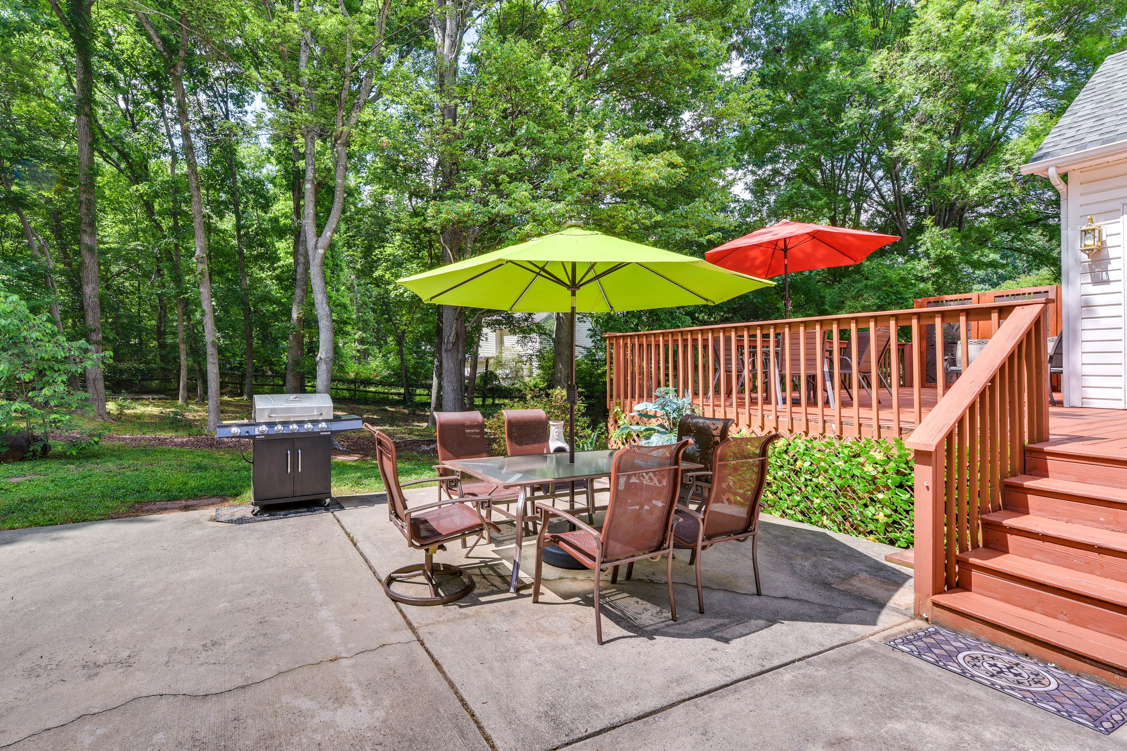 Matthews Vacation Rental | 4BR | 2.5BA | Stairs Required | 2,100 Sq Ft