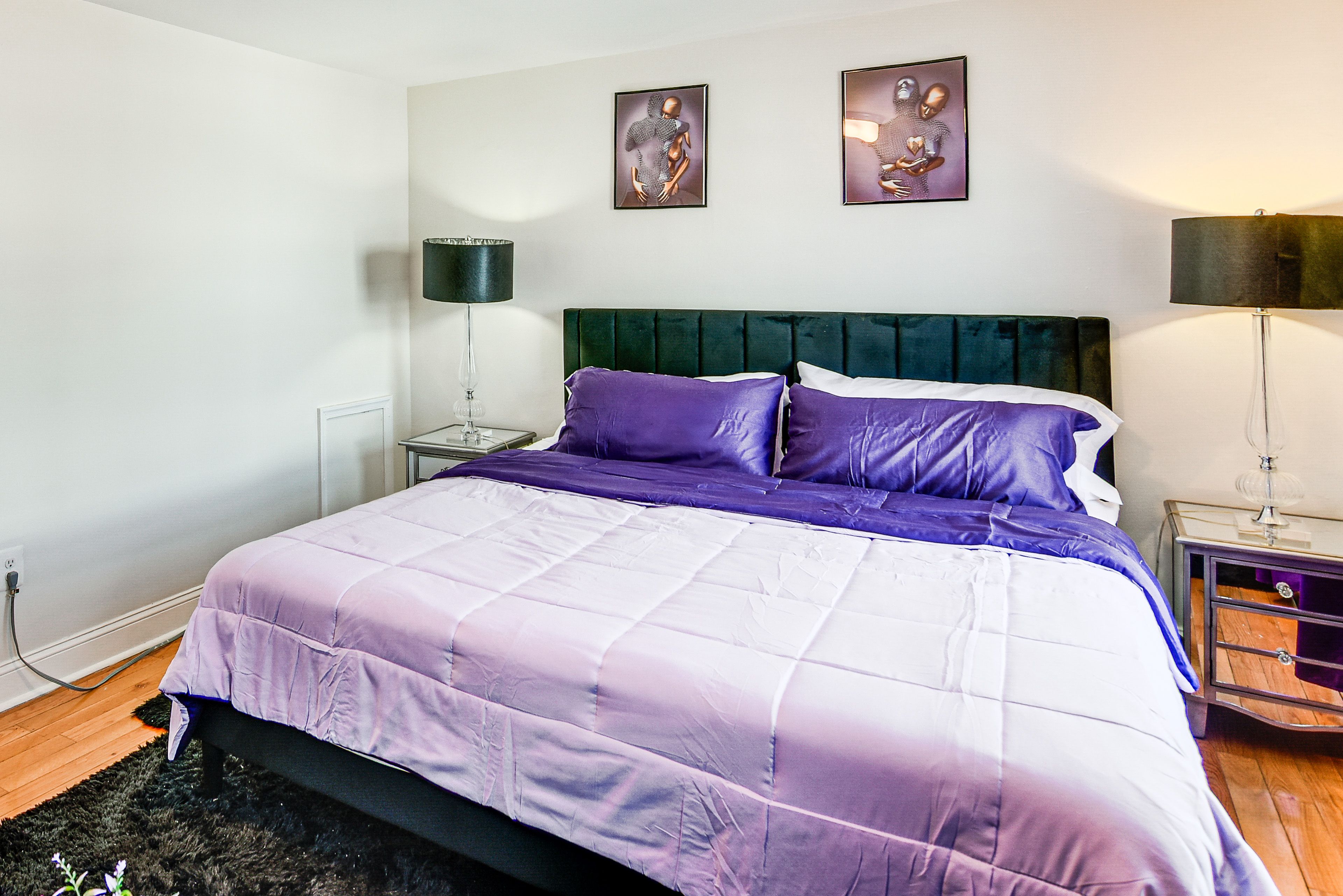Bedroom 1 | 2nd Floor | King Bed | Full Sleeper Sofa | Linens Provided
