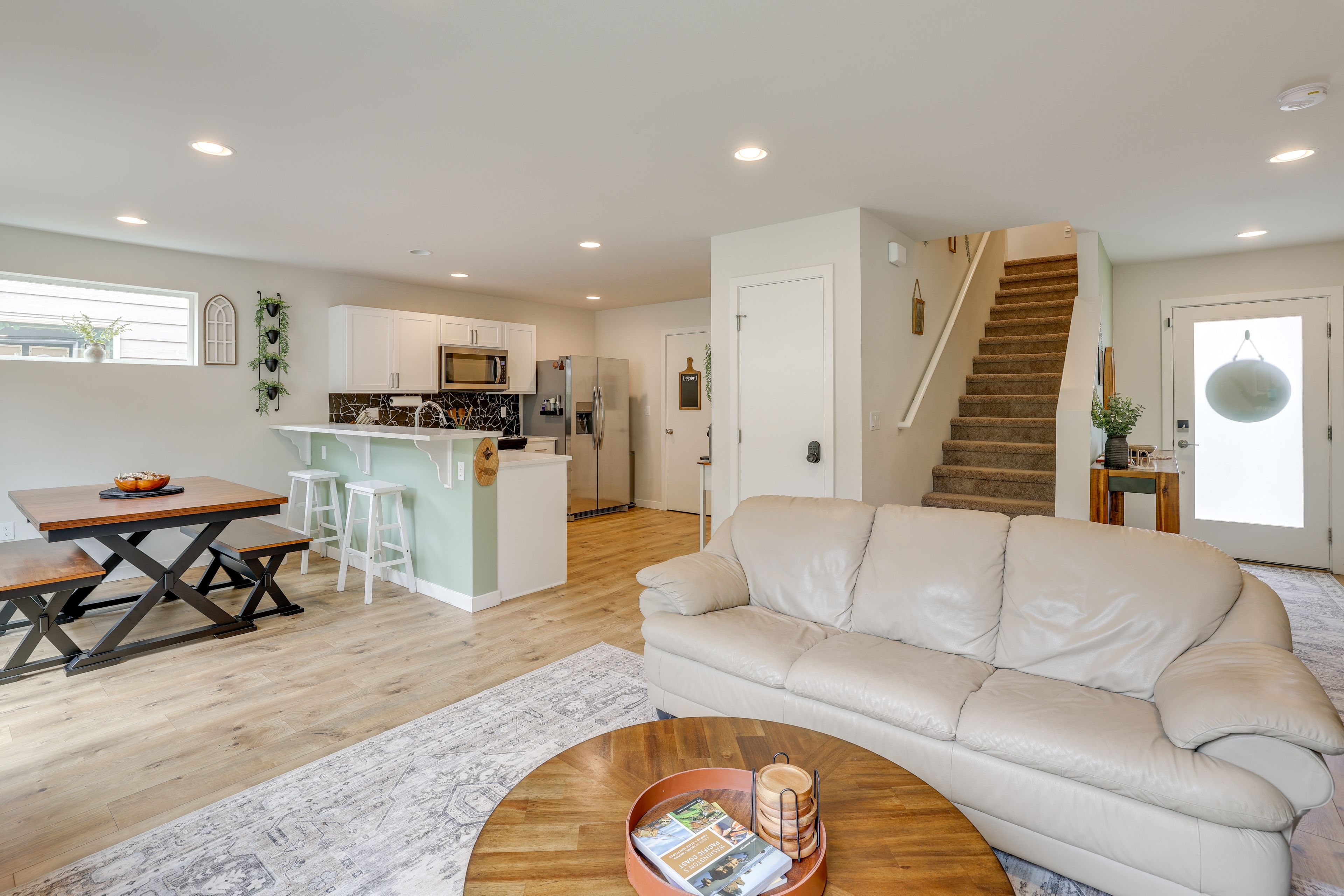 Living Room | 1st Floor | Electric Fireplace | Free WiFi
