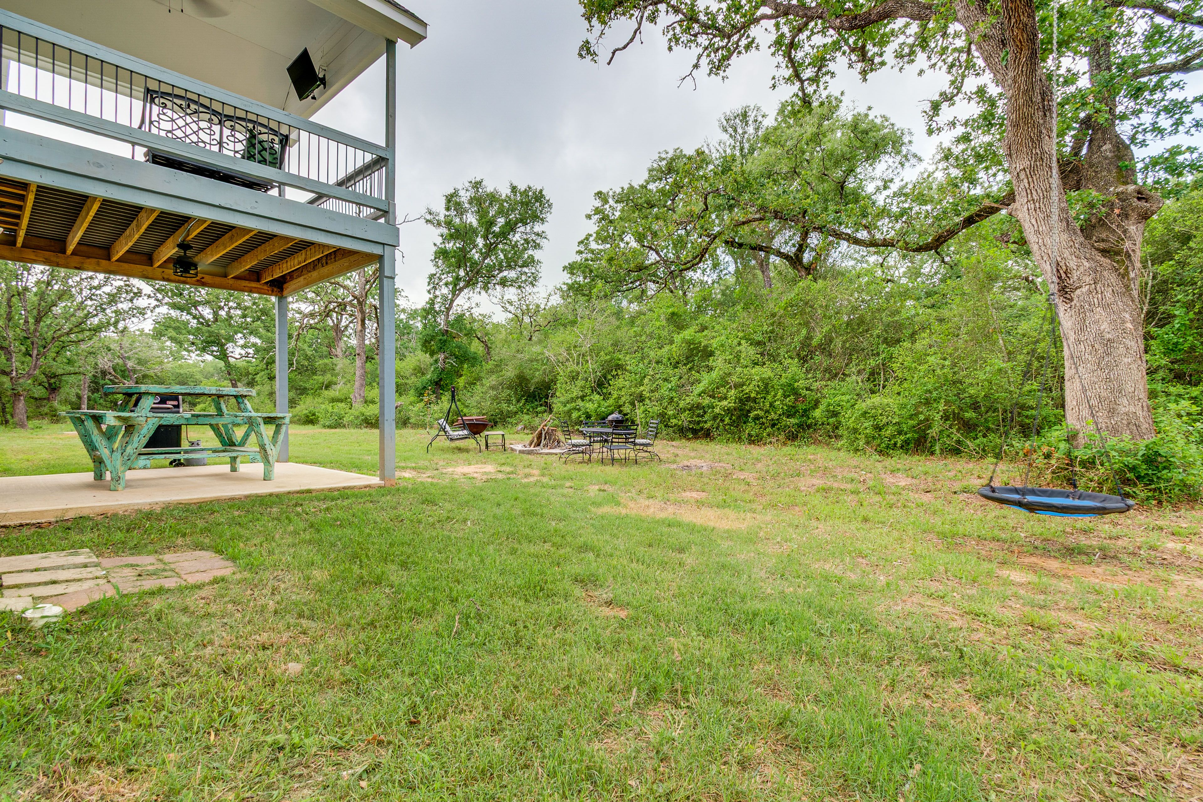 Private Backyard | Patio w/ Gas Grill | Charcoal Grill | Dining Area | Fire Pit