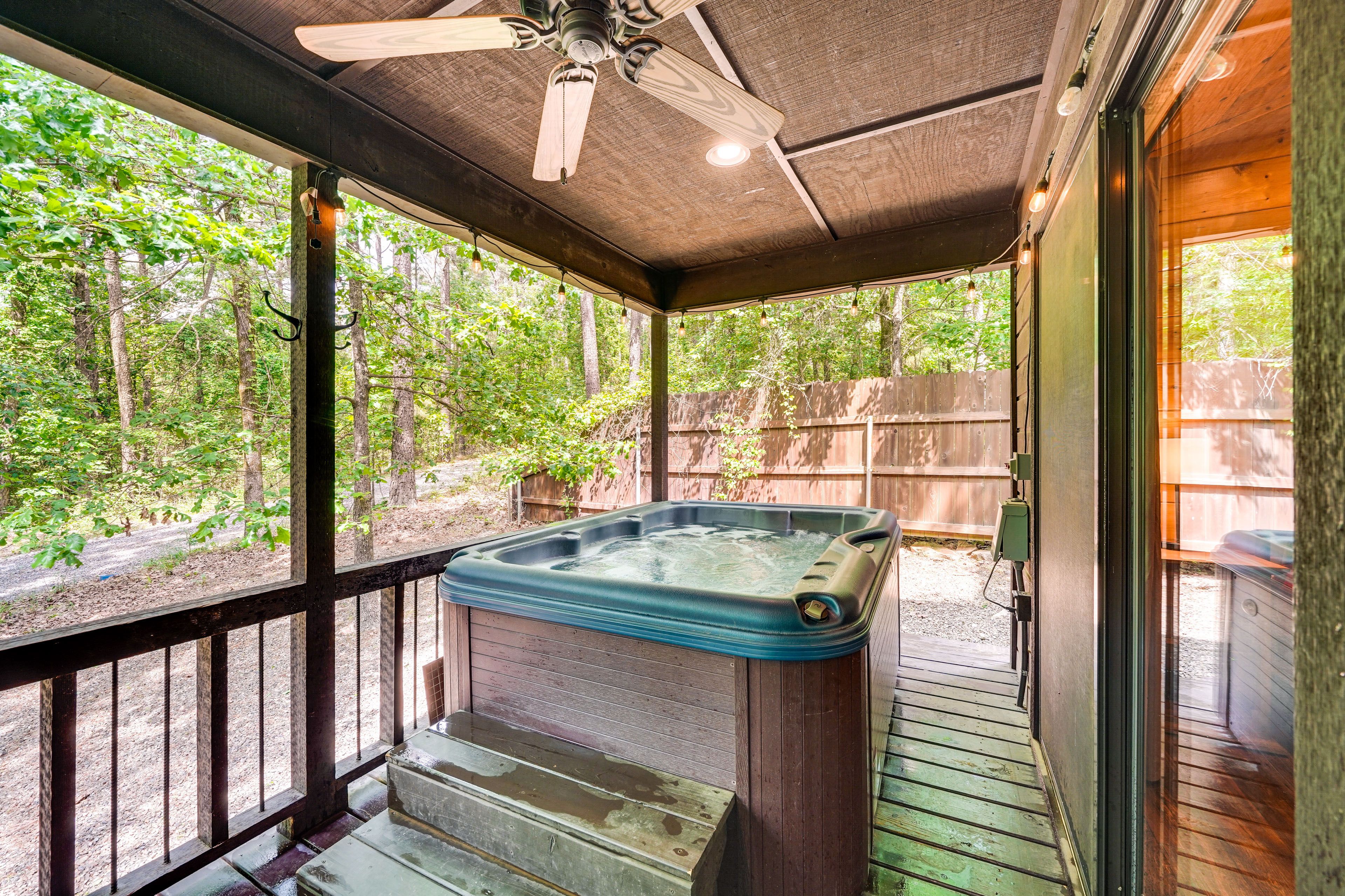 Private Deck | Hot Tub | Charcoal Grill