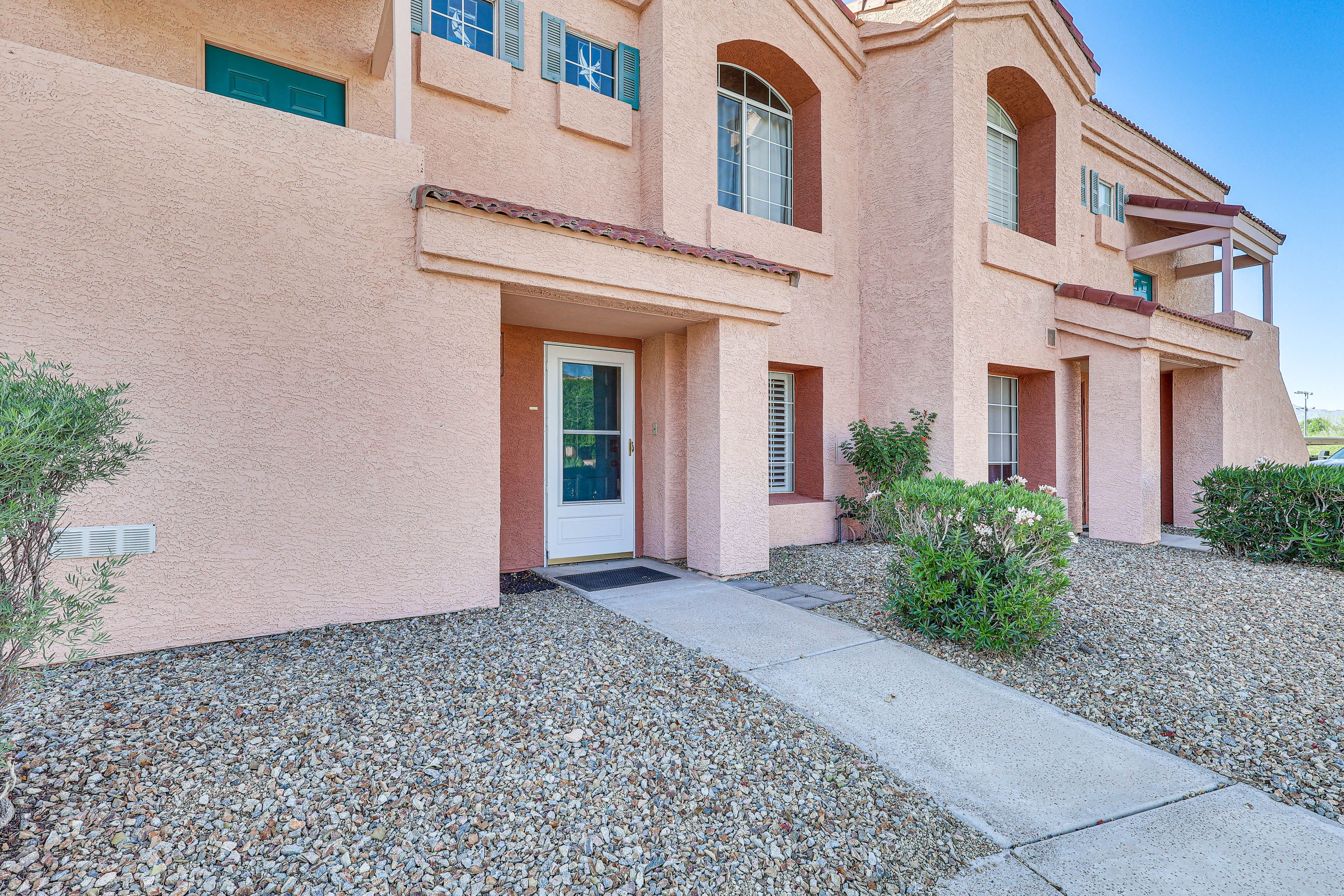 Condo Exterior | Community Parking (1 Vehicle) | Free Boat Parking Upon Request