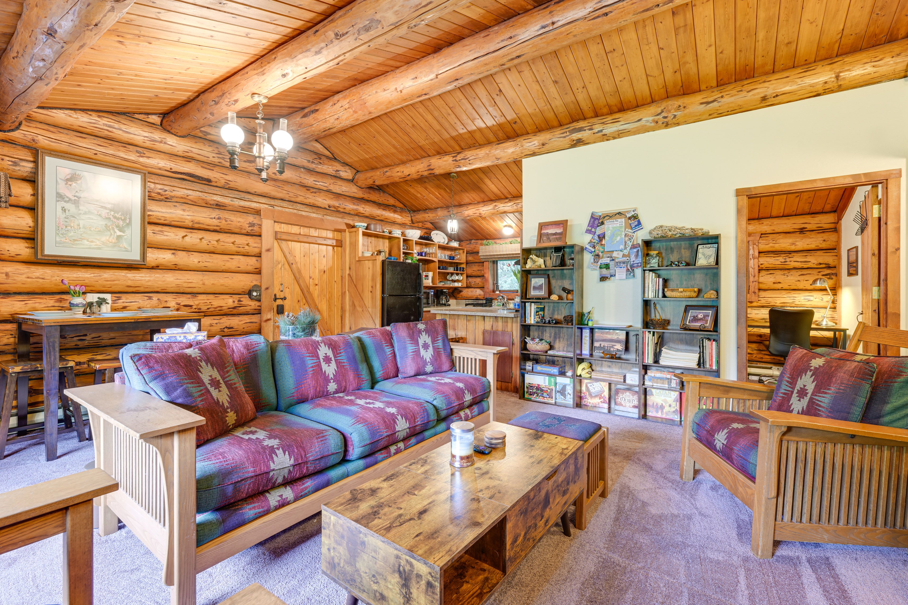 Living Room | Gas & Electric Heat | Fireplace | Free WiFi