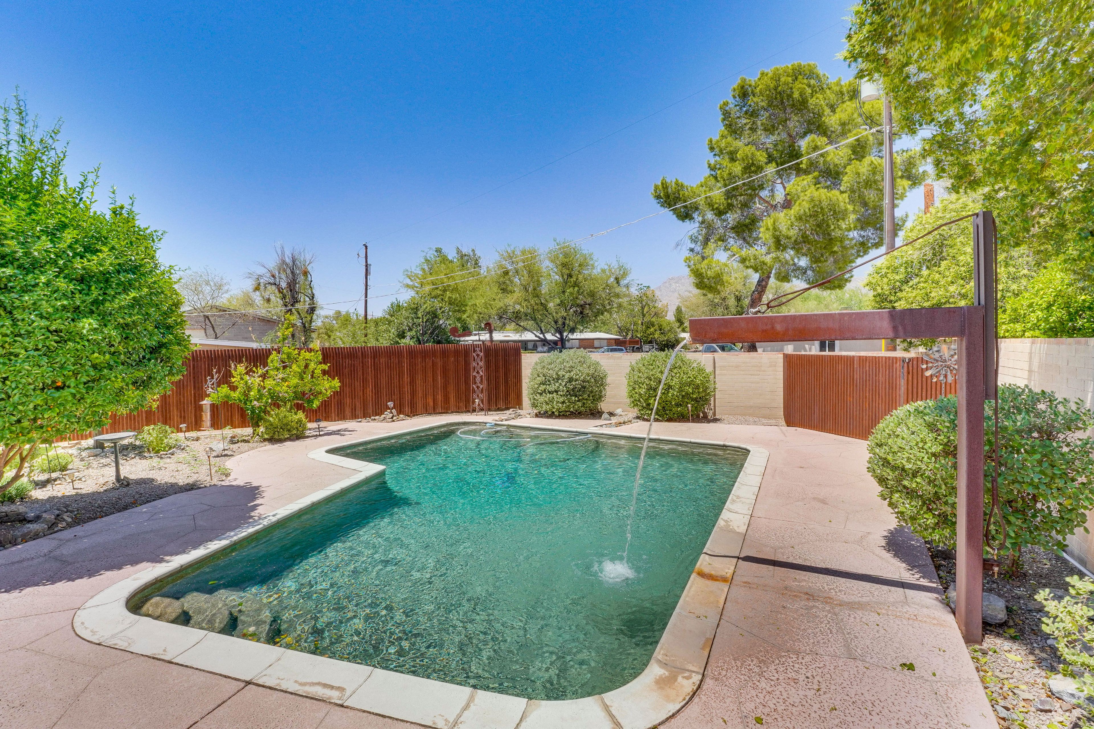 Patio | Private Outdoor Pool (Year-Round) | Swim Diaper
