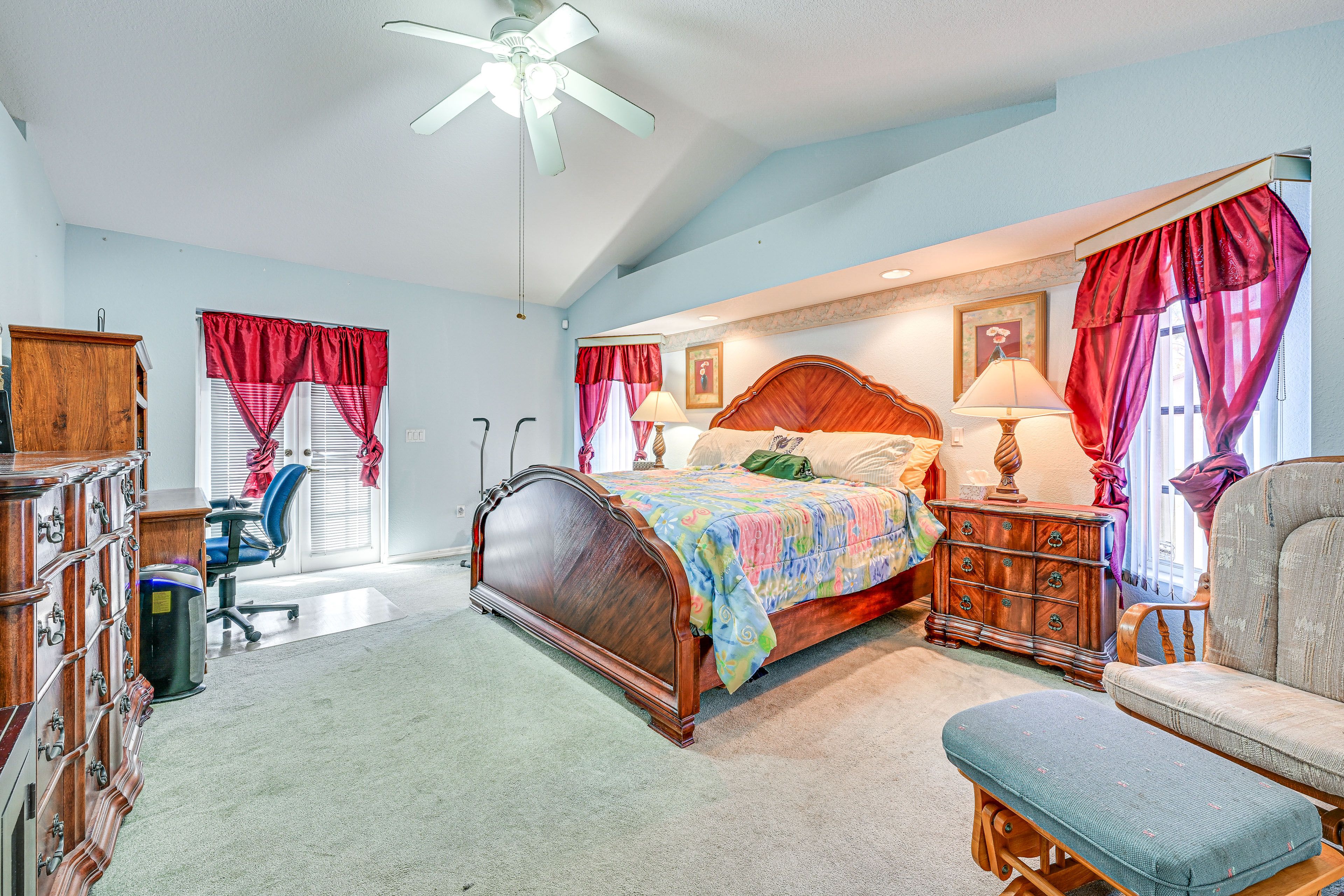 Bedroom 3 | King Bed | Exercise Bike | Dedicated Workspace