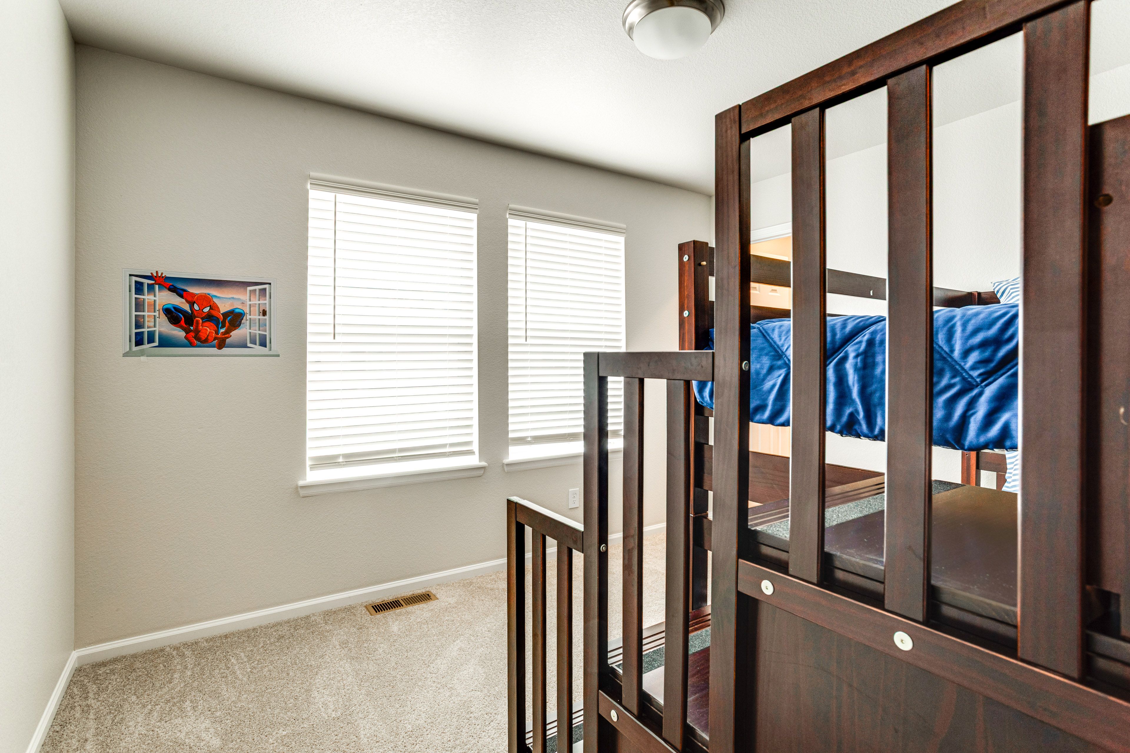 Bedroom 2 | 2nd Floor | Twin Bunk Bed | Linens Provided | Walk-In Closet