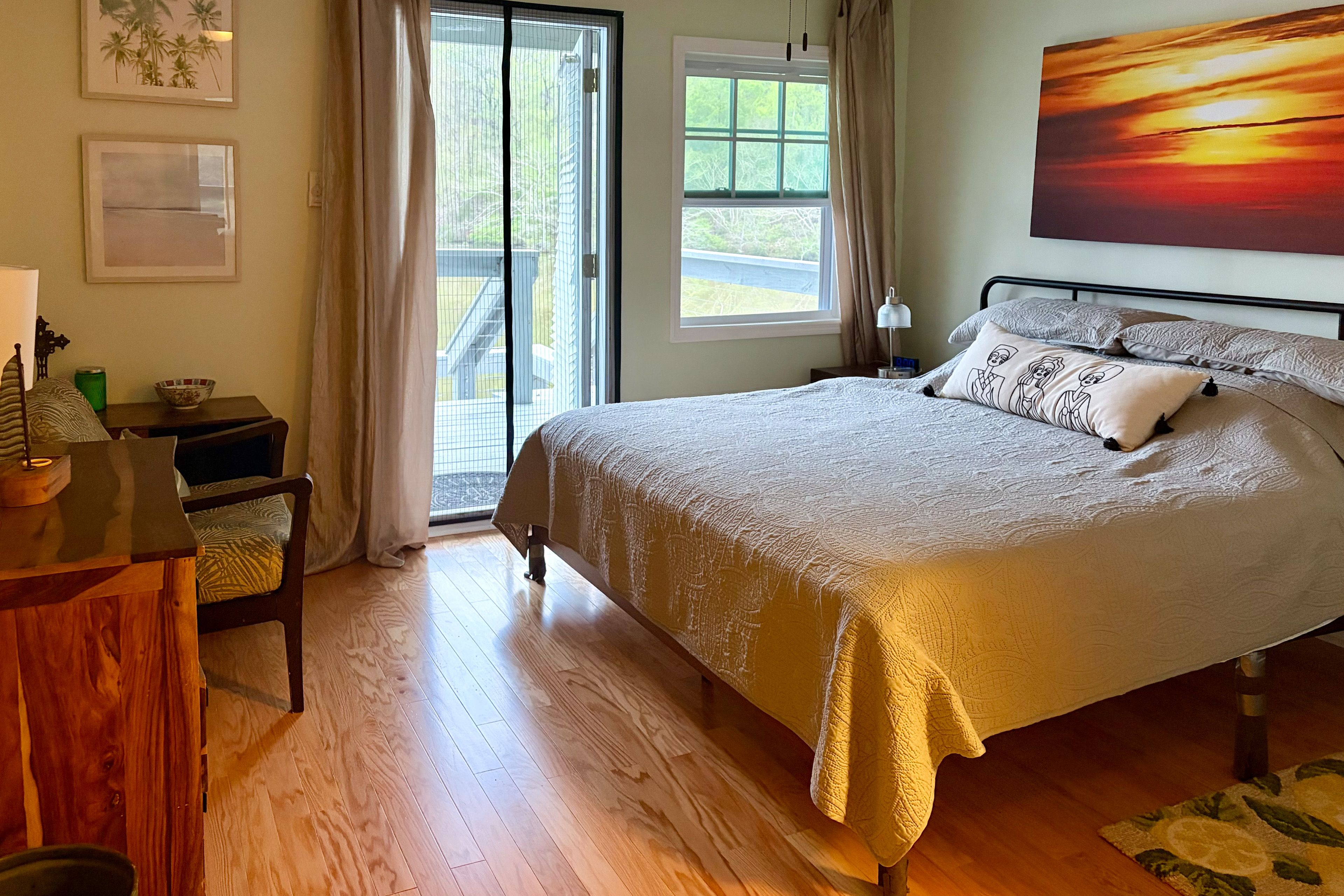 Bedroom 1 | Upper Level | California King Bed | Linens Provided
