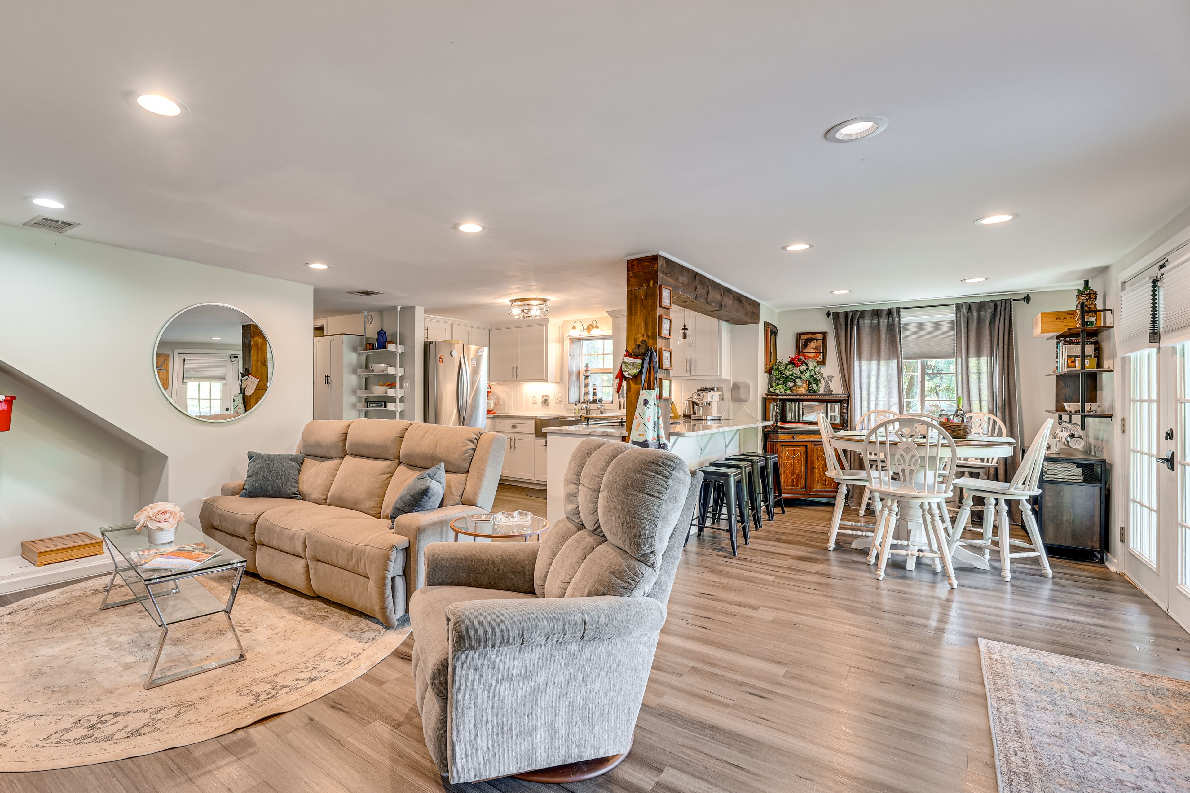 Living Room | Lower Level | Central A/C & Heating
