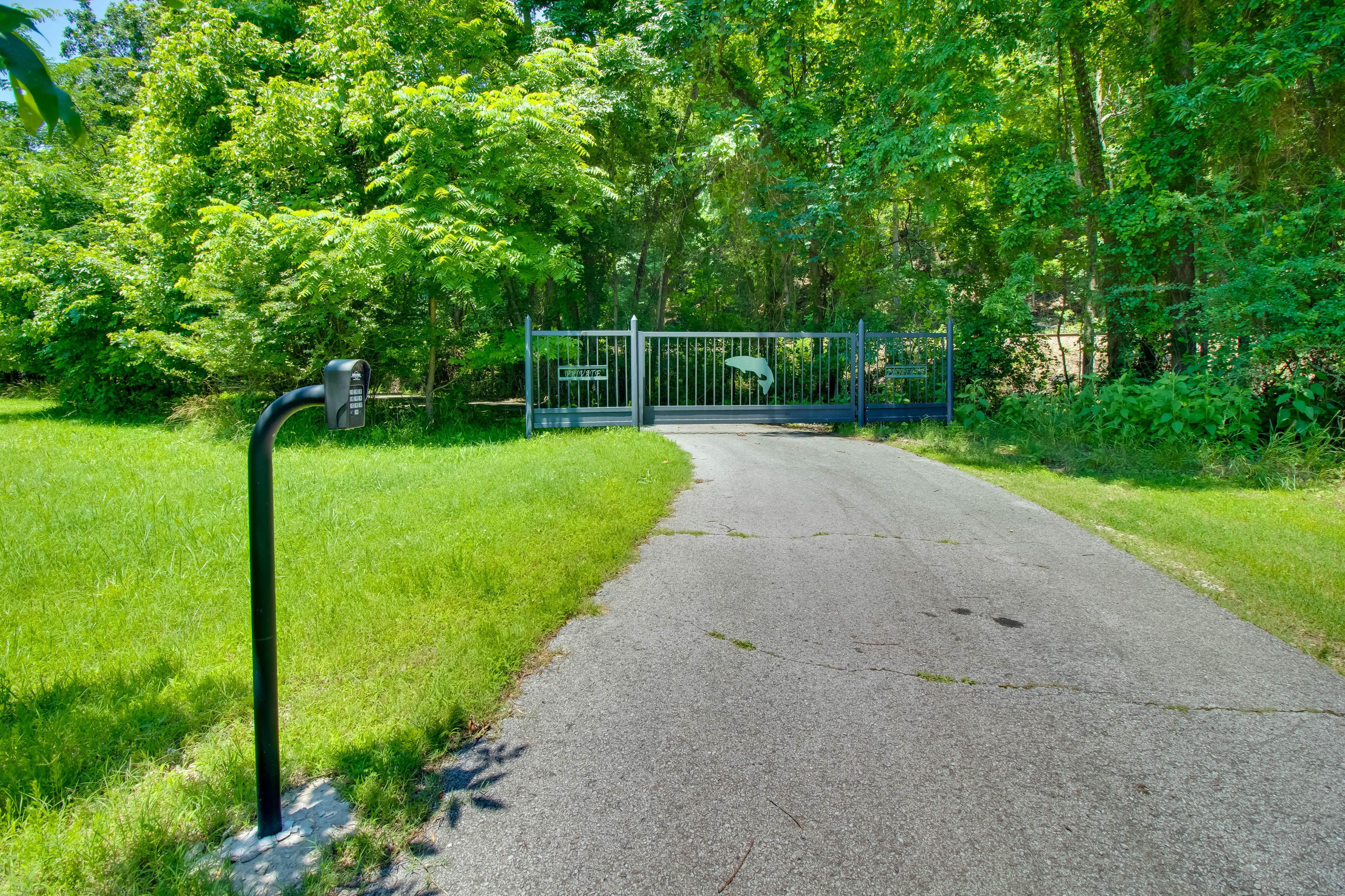 Gated Entrance to Property