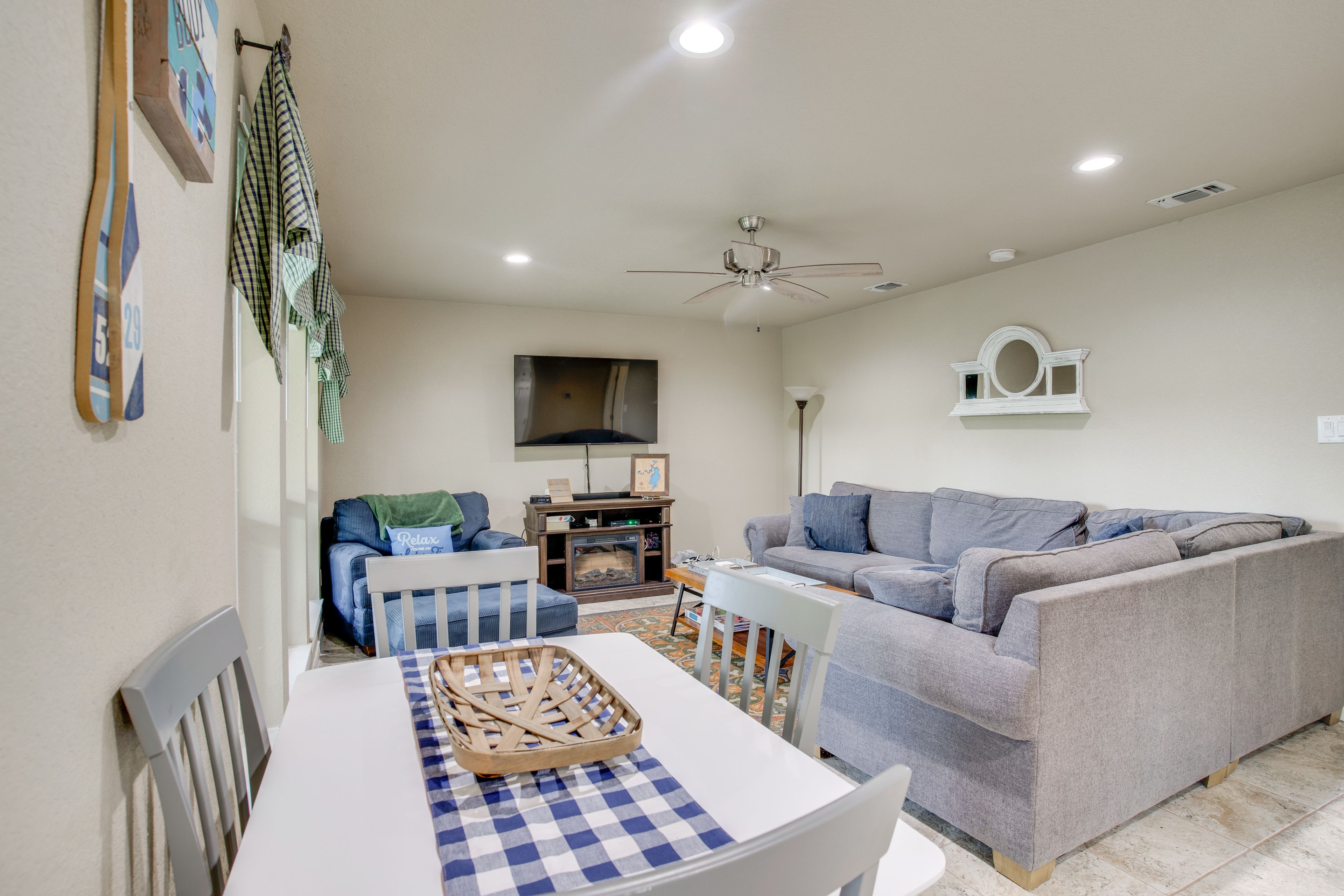 Living Room | Queen Sleeper Sofa | Free WiFi | Central A/C & Heat | 1st Floor