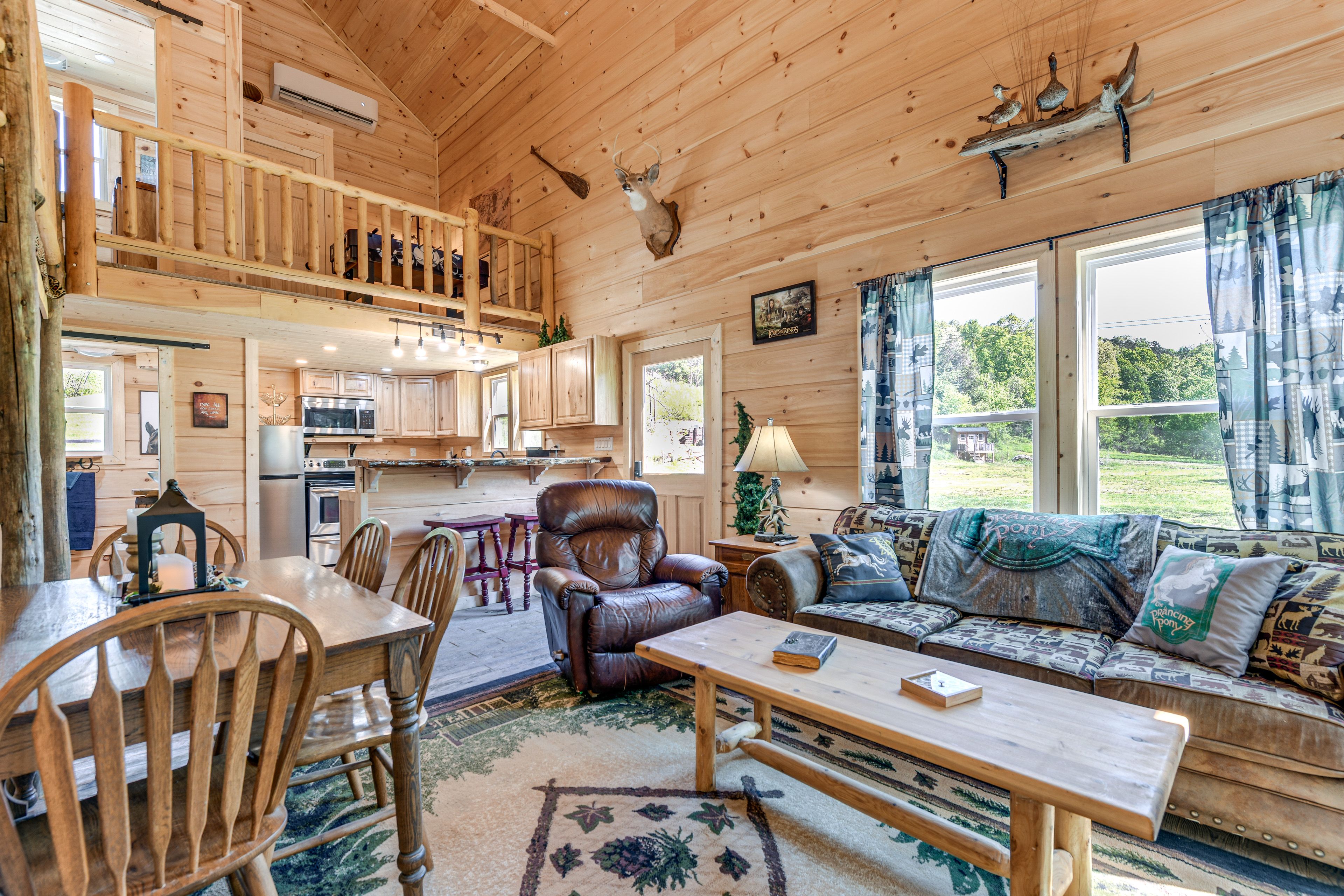 Cosby Vacation Rental | 1BR | 2BA | 1,000 Sq Ft | 1 Step to Enter