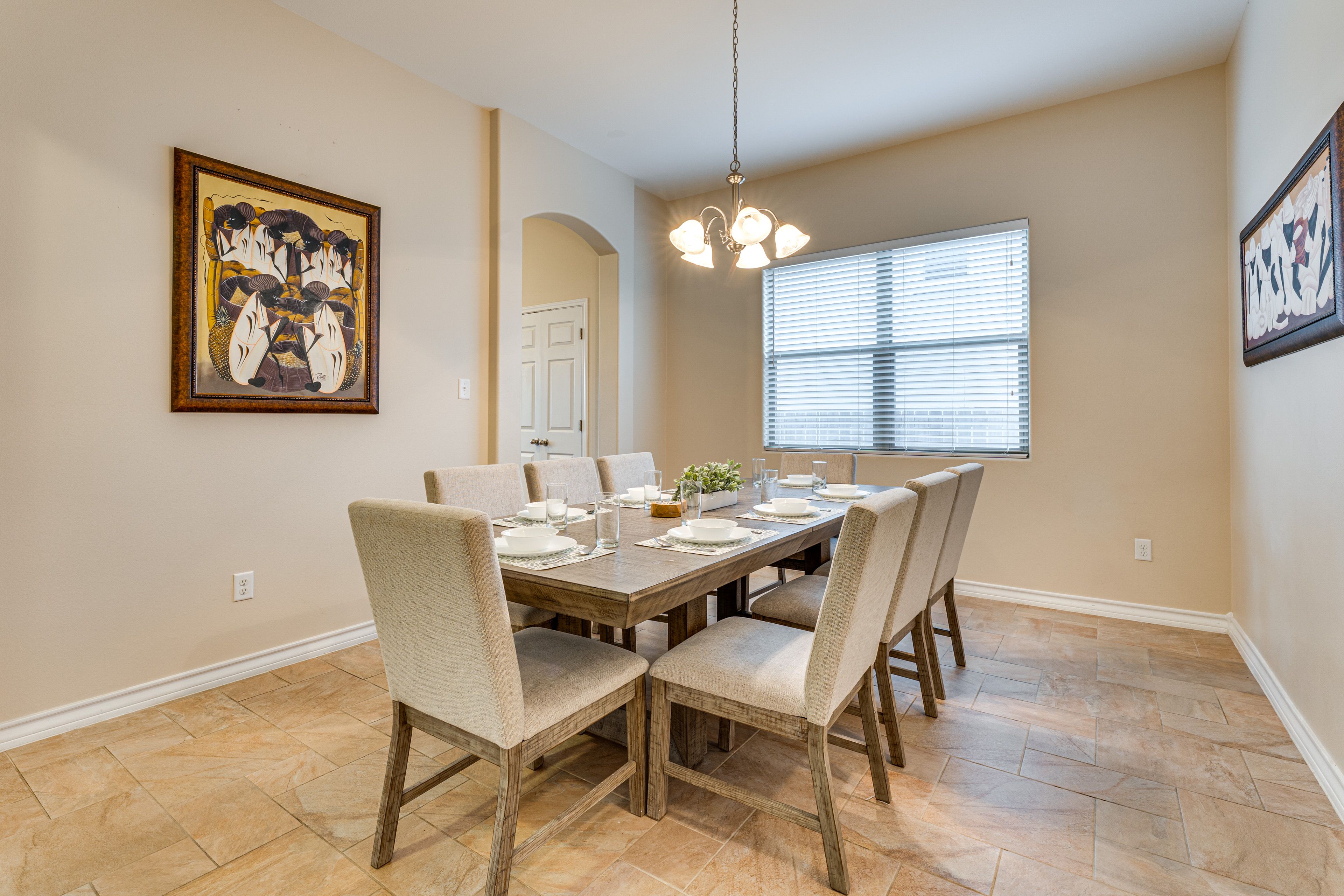 Dining Area | 1st Floor | Dining Table | Dishware/Flatware