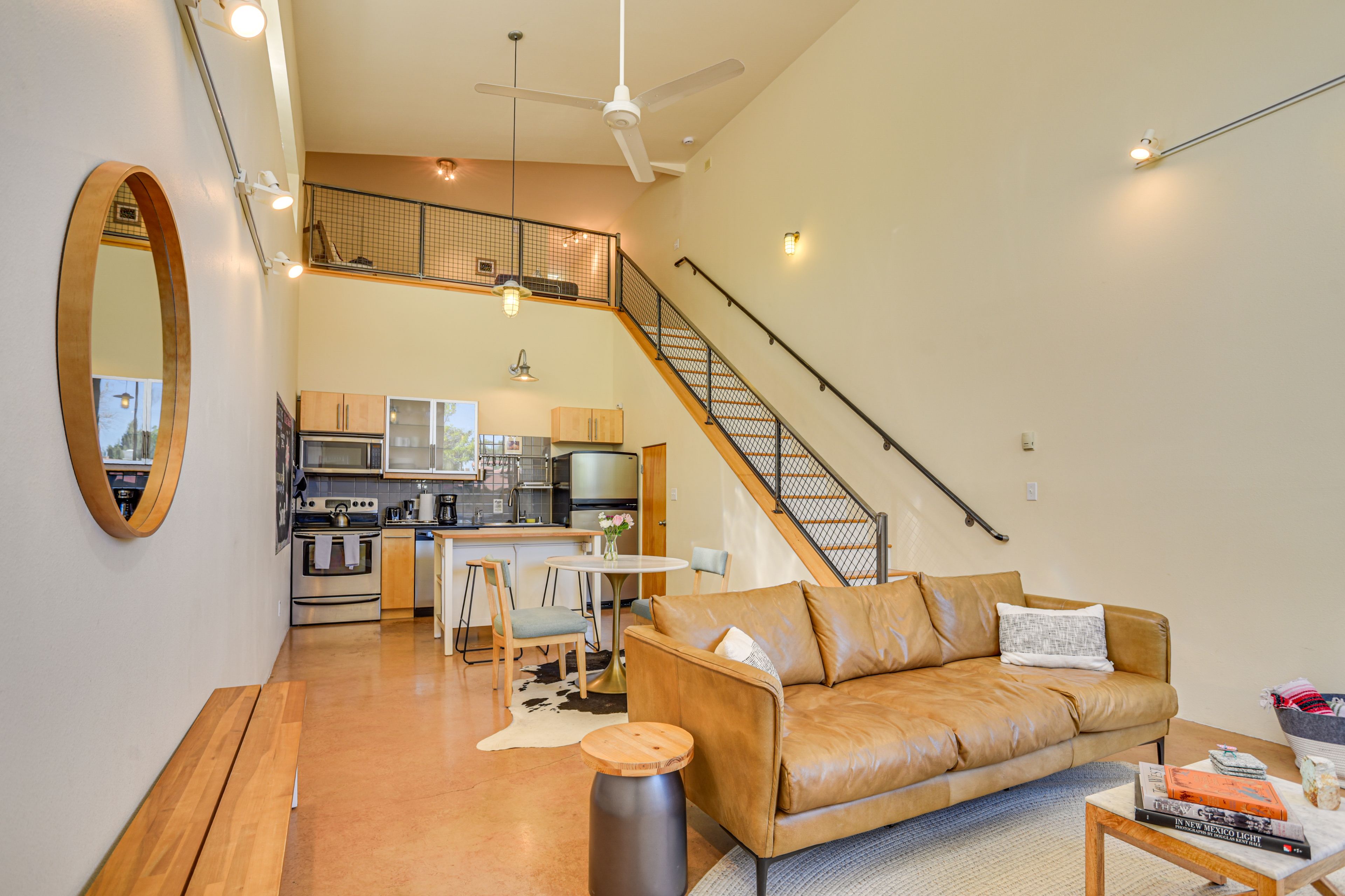Santa Fe Vacation Rental | 1BR | 1BA | 900 Sq Ft | Flight of Stairs Required