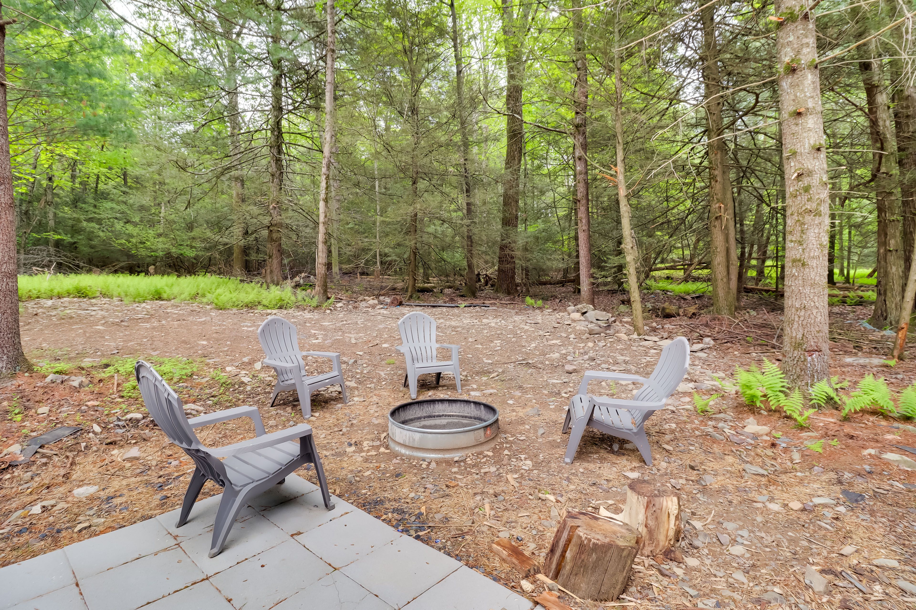 Private Yard & Deck | Wood-Burning Fire Pit