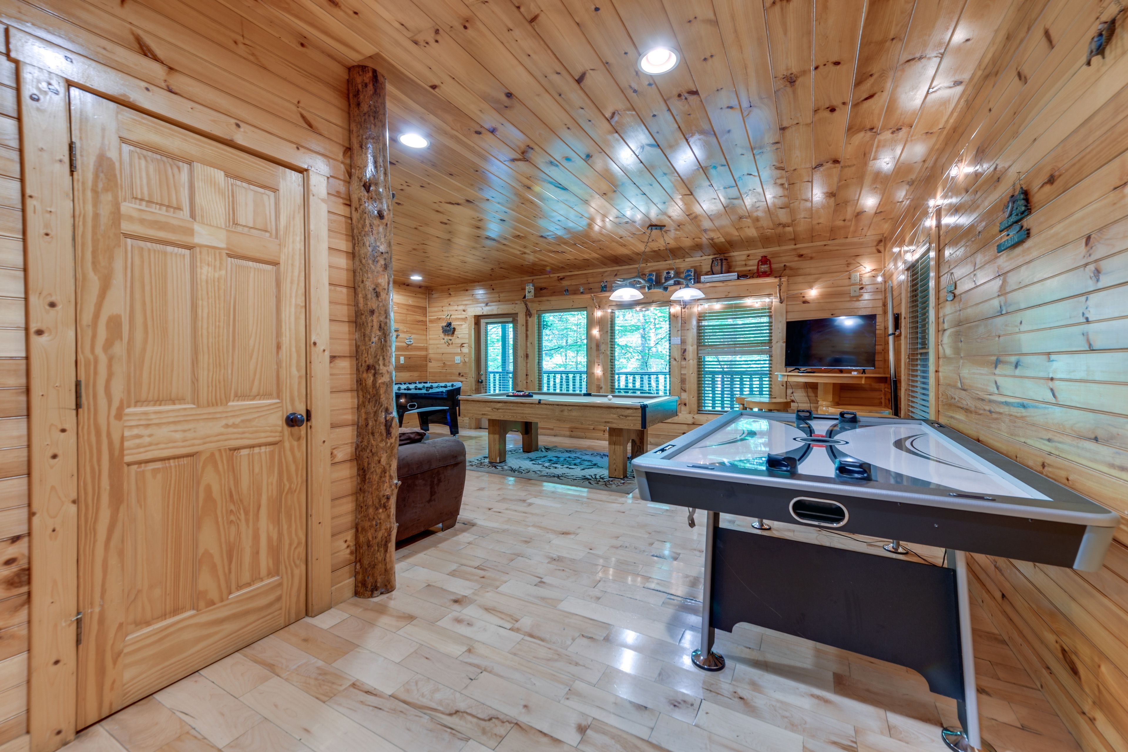 Game Room | Lower Level | Smart TV | Foosball Table | Air Hockey Table