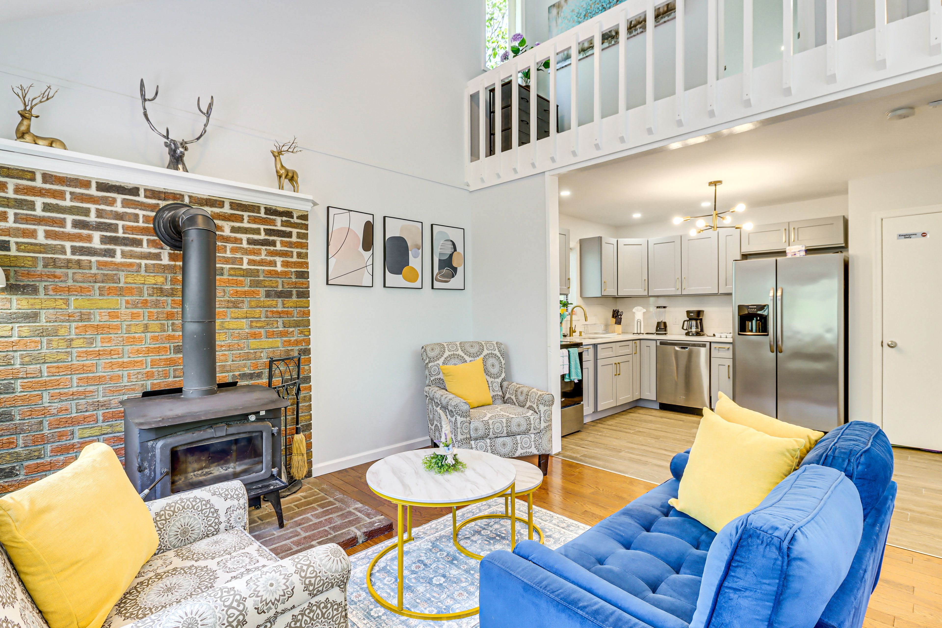Living Room | Free WiFi | Wood-Burning Stove | Main Floor