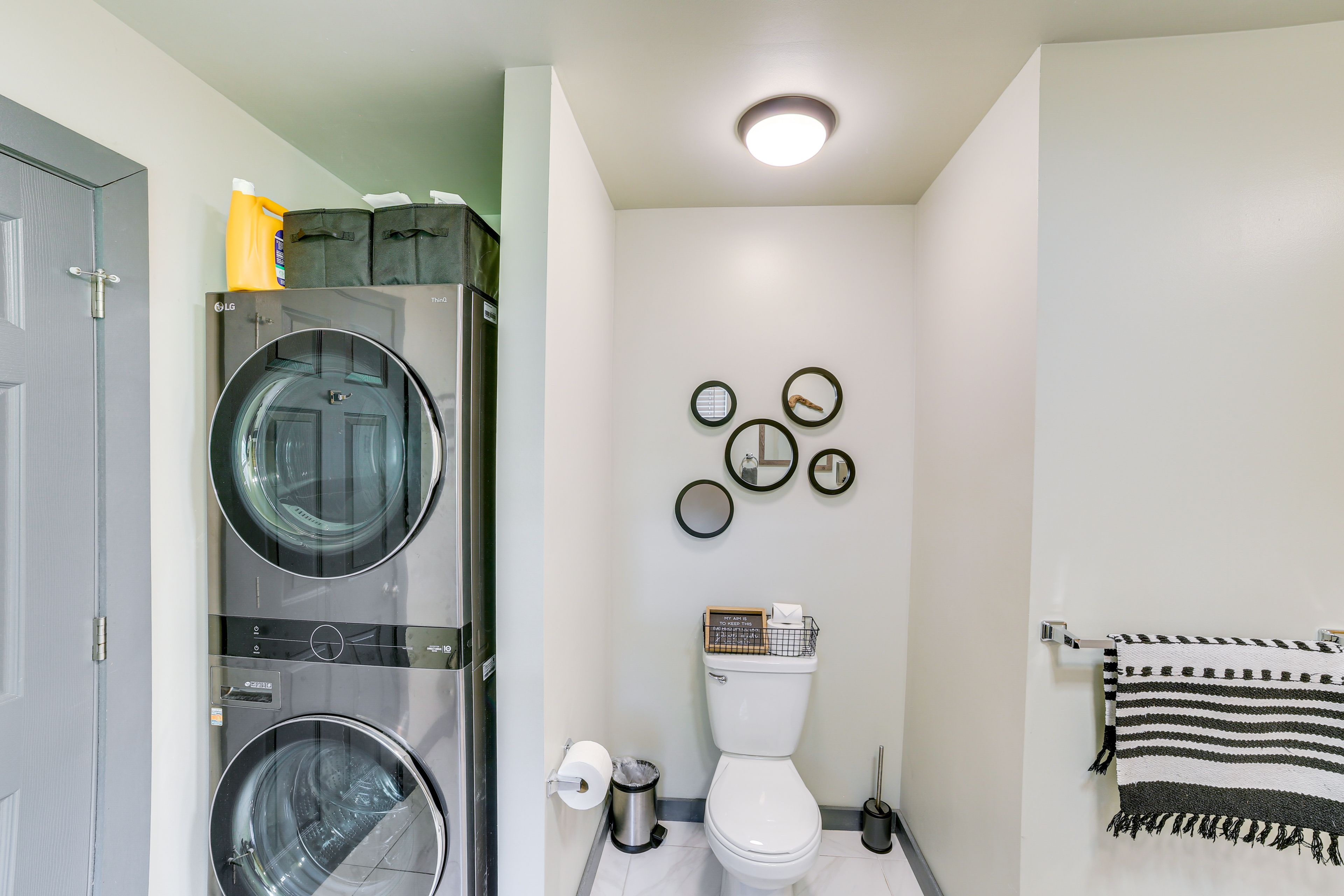 Laundry Area | 1st Floor | Washer/Dryer | Laundry Detergent | Iron/Board