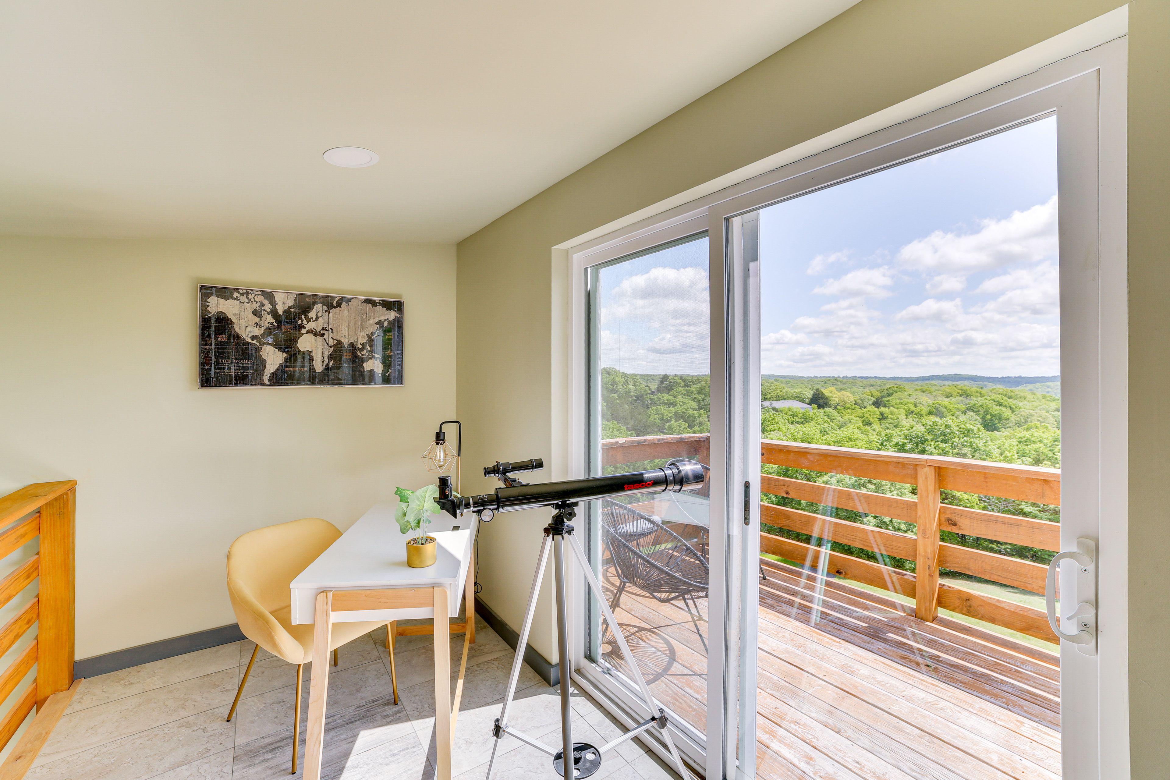 Office | 2nd Floor | Dedicated Workspace | Telescope | Balcony Access