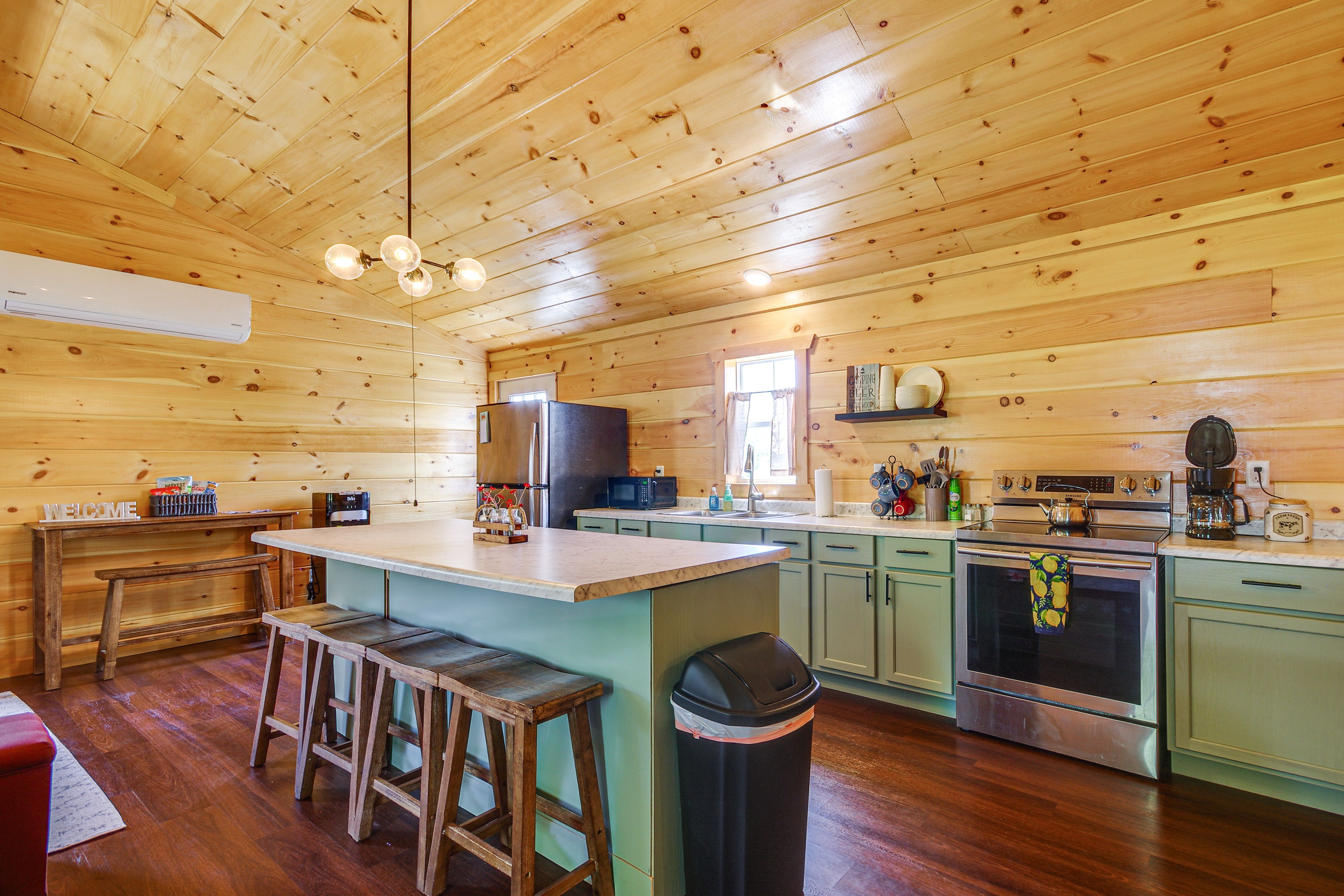Property Interior | Single-Story Cabin | Mini-Split A/C & Heating