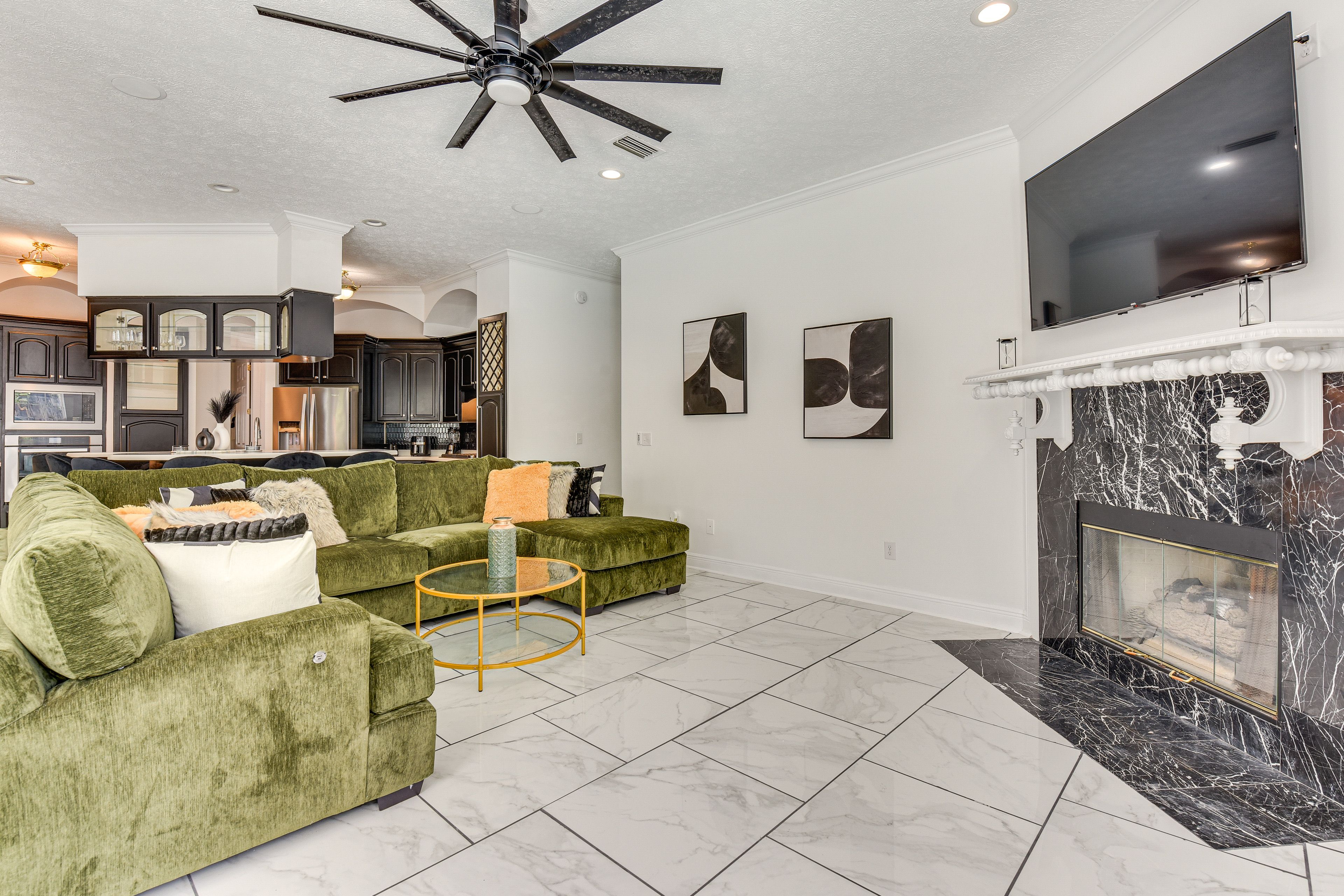 Living Room | Single-Story House | In-Unit Laundry