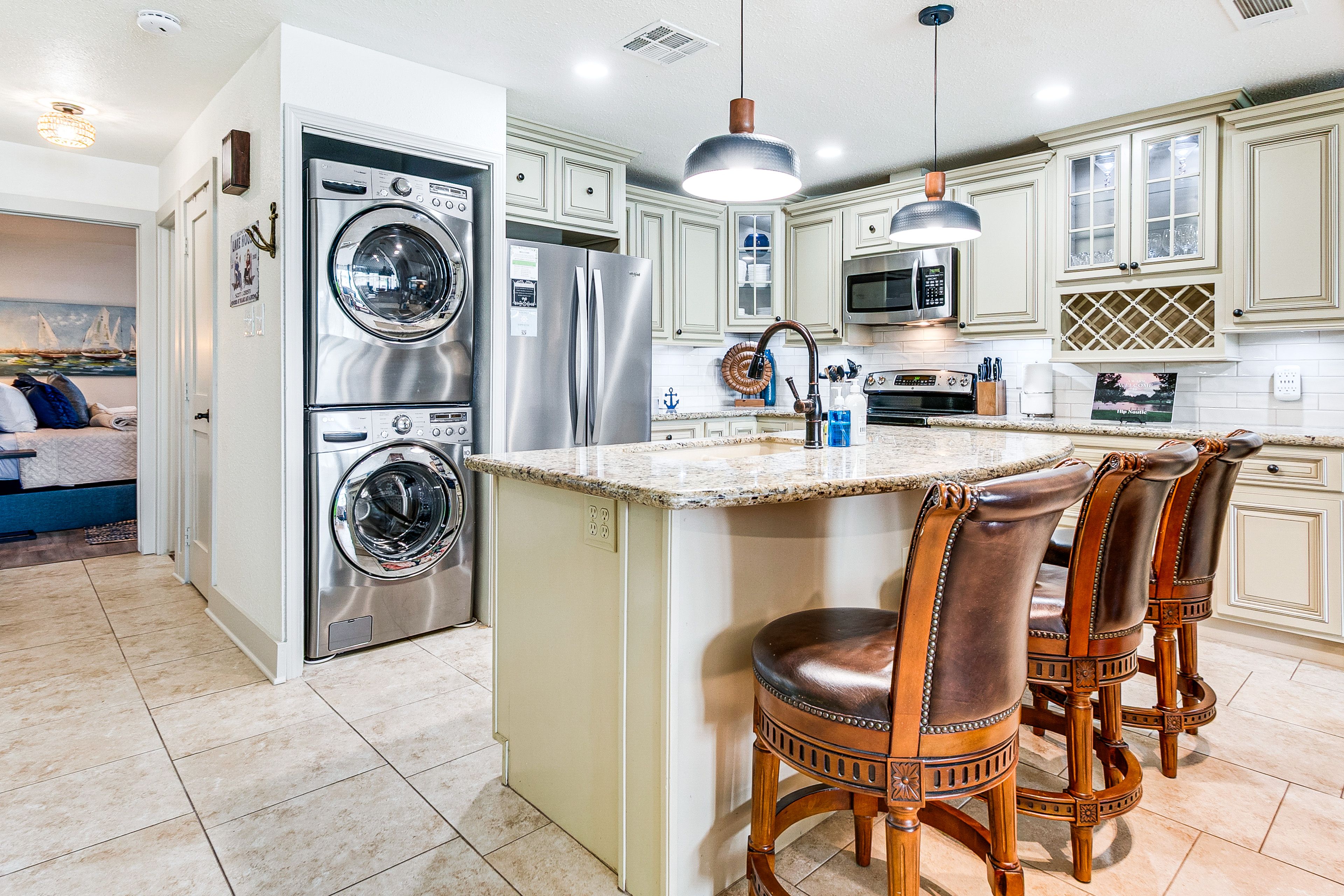 Laundry Area | 1st Floor | Washer/Dryer | Laundry Detergent | Iron/Board