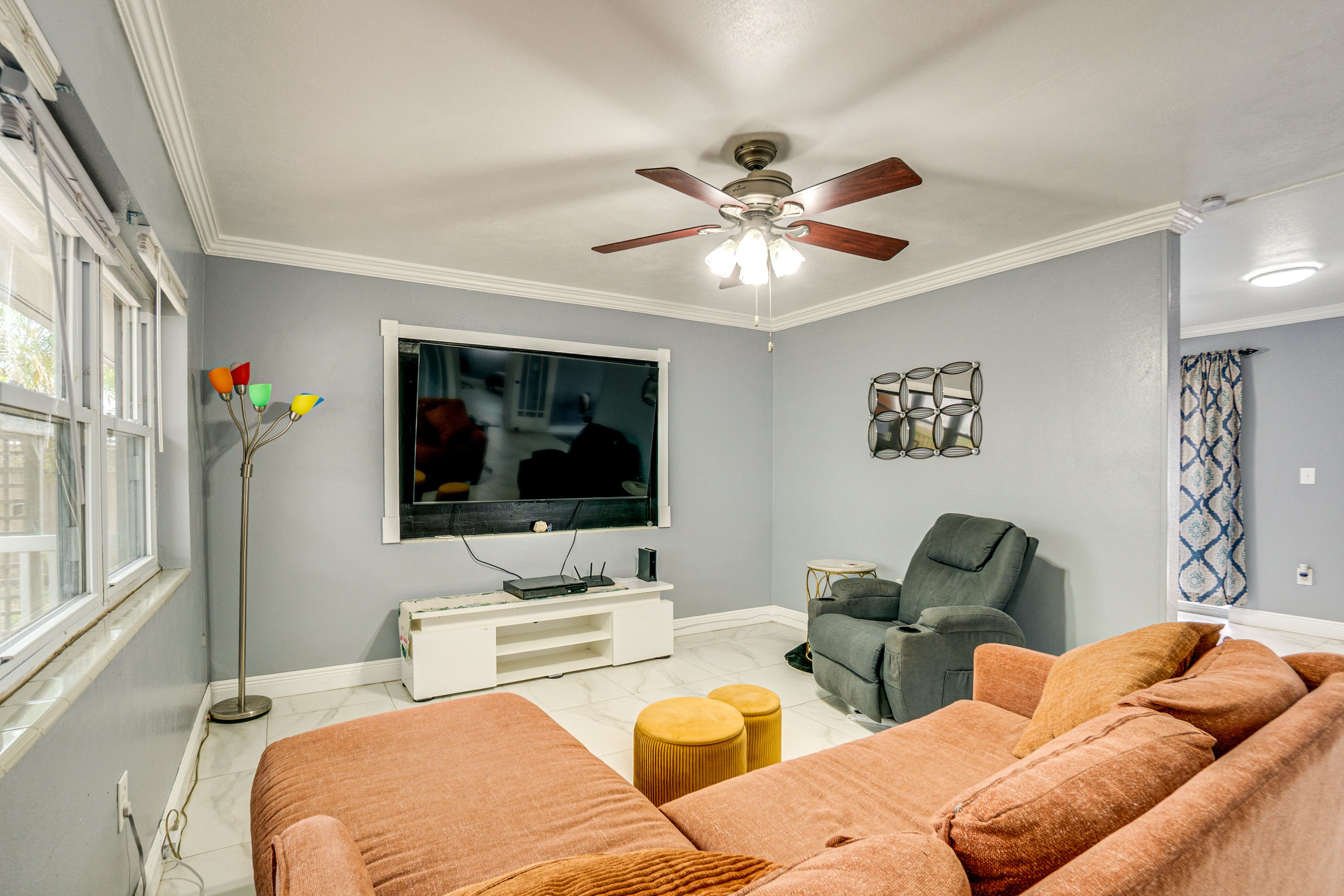 Property Interior | Single-Story Home | Free WiFi | Central A/C & Heating