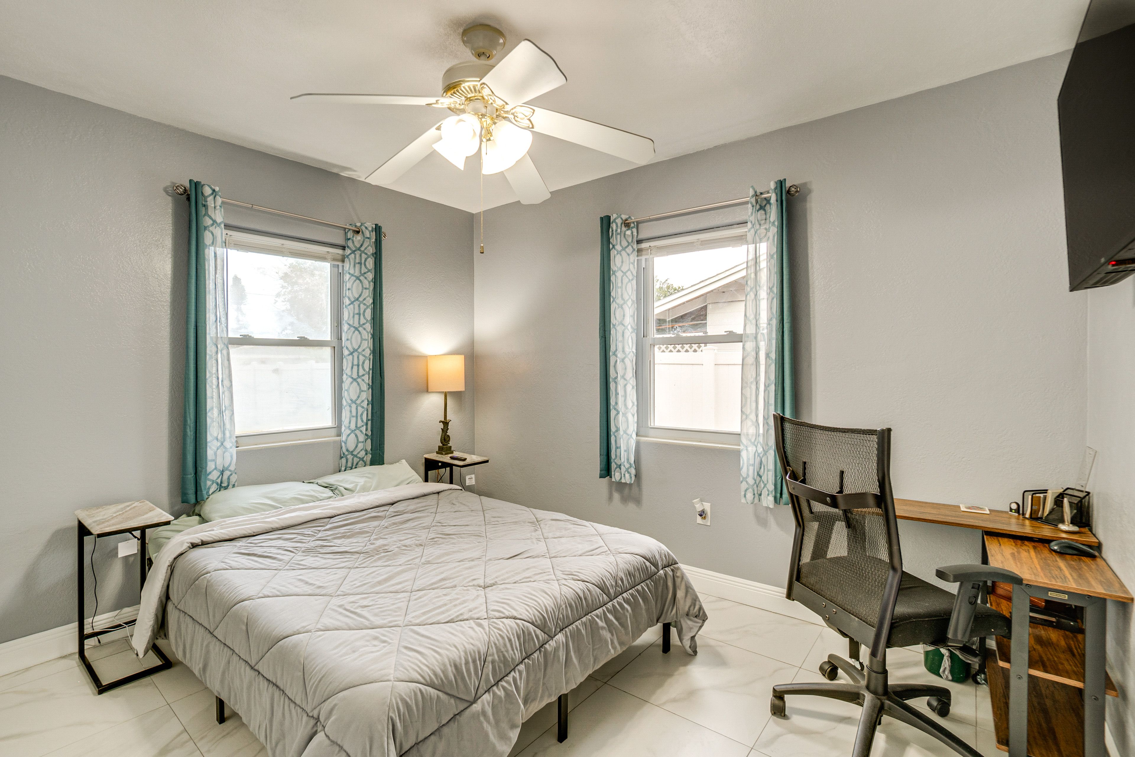 Bedroom 2 | Queen Bed | Smart TV | Laptop-Friendly Workspace
