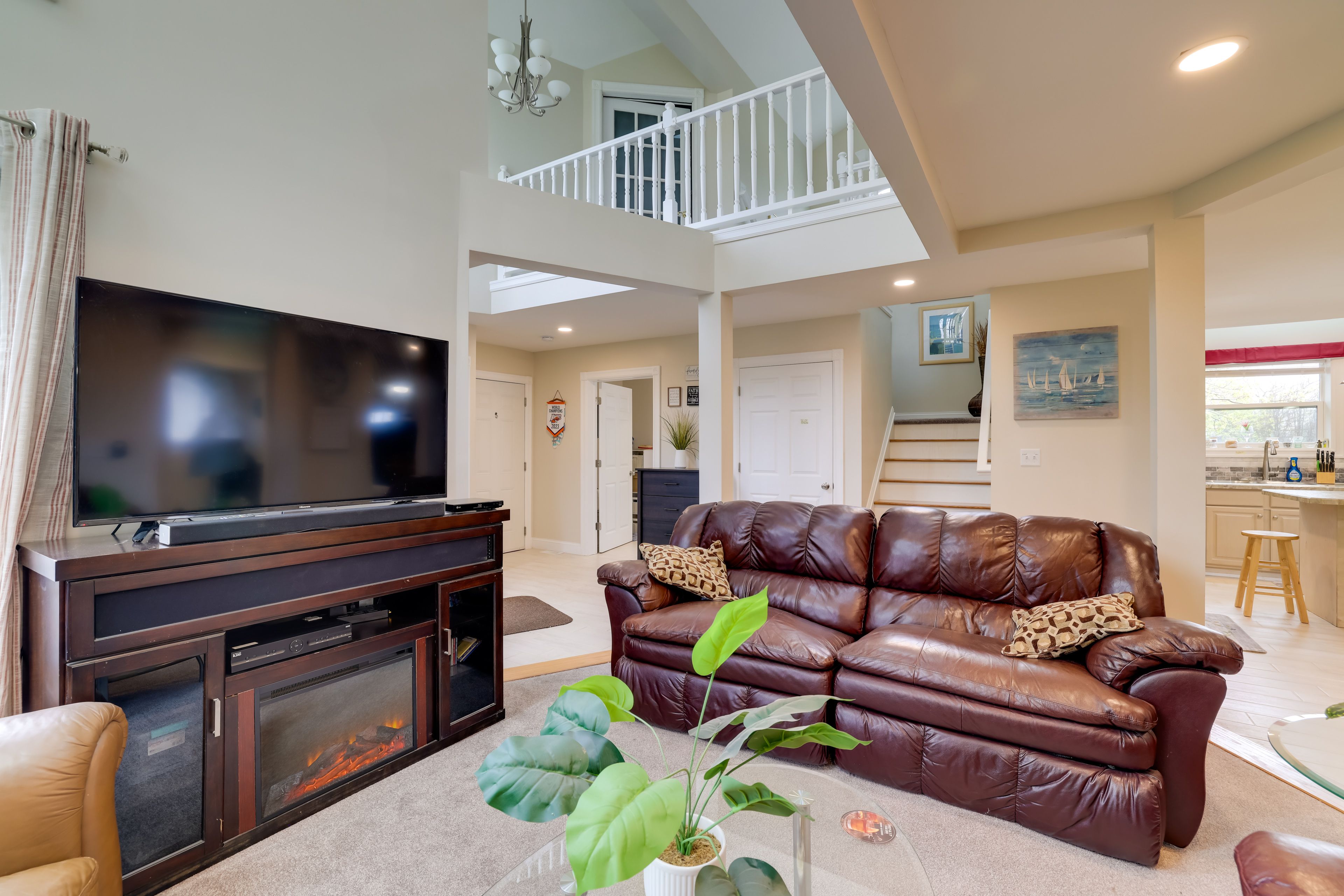 Living Room | 2-Story Home | 1st Floor | Central A/C & Heating