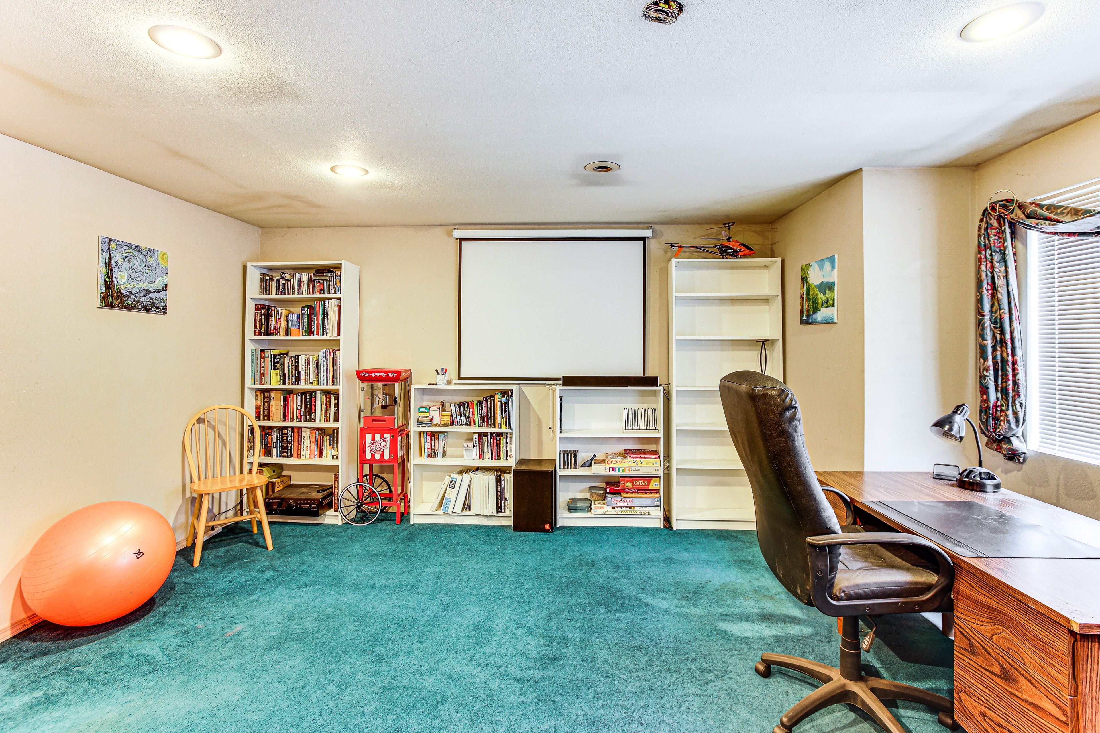 Bonus Room | 2nd Floor | Home Theater System | Desk Workspace