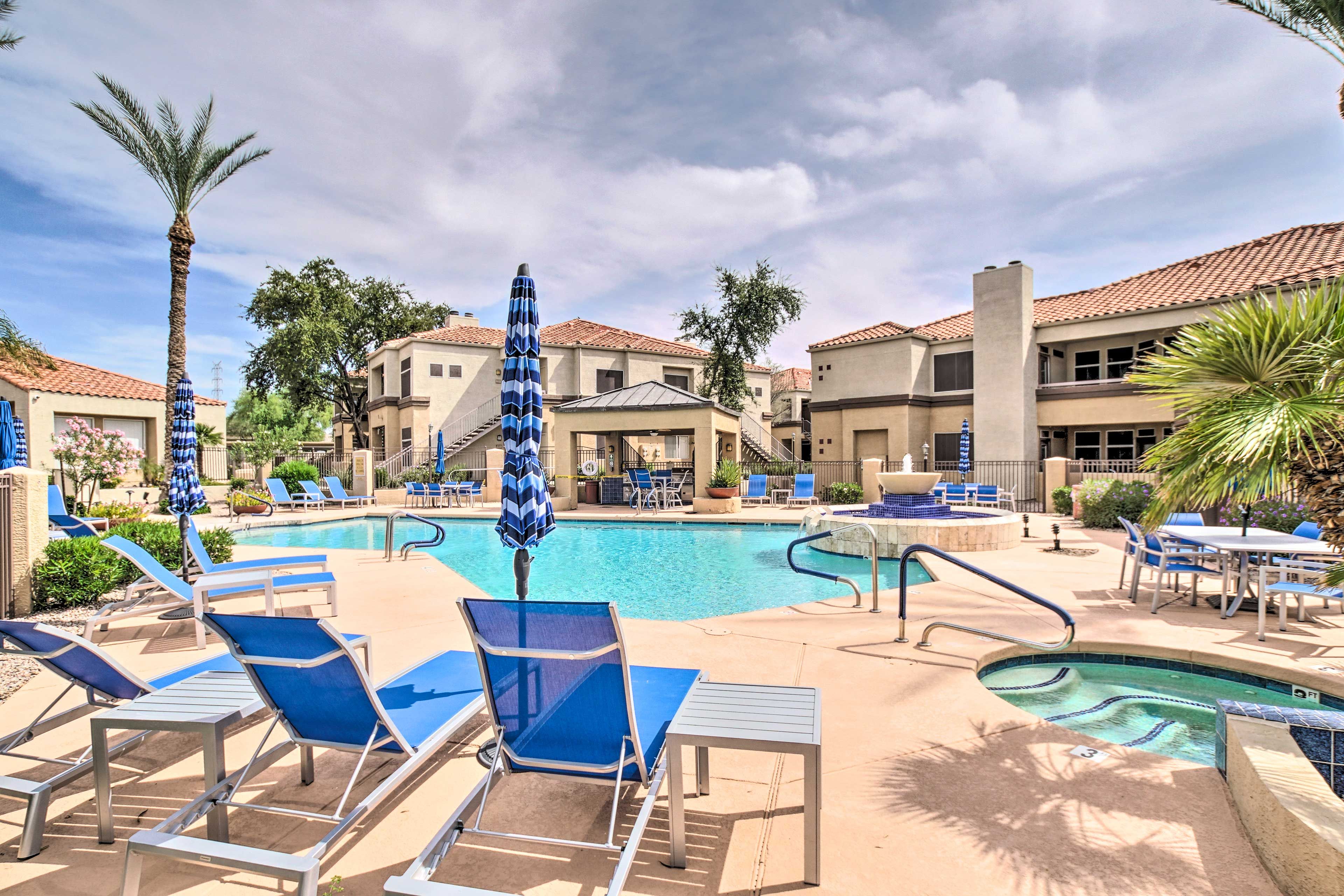Scottsdale Vacation Rental | 2BR | 2BA | 1,040 Sq Ft | Exterior Steps to Access