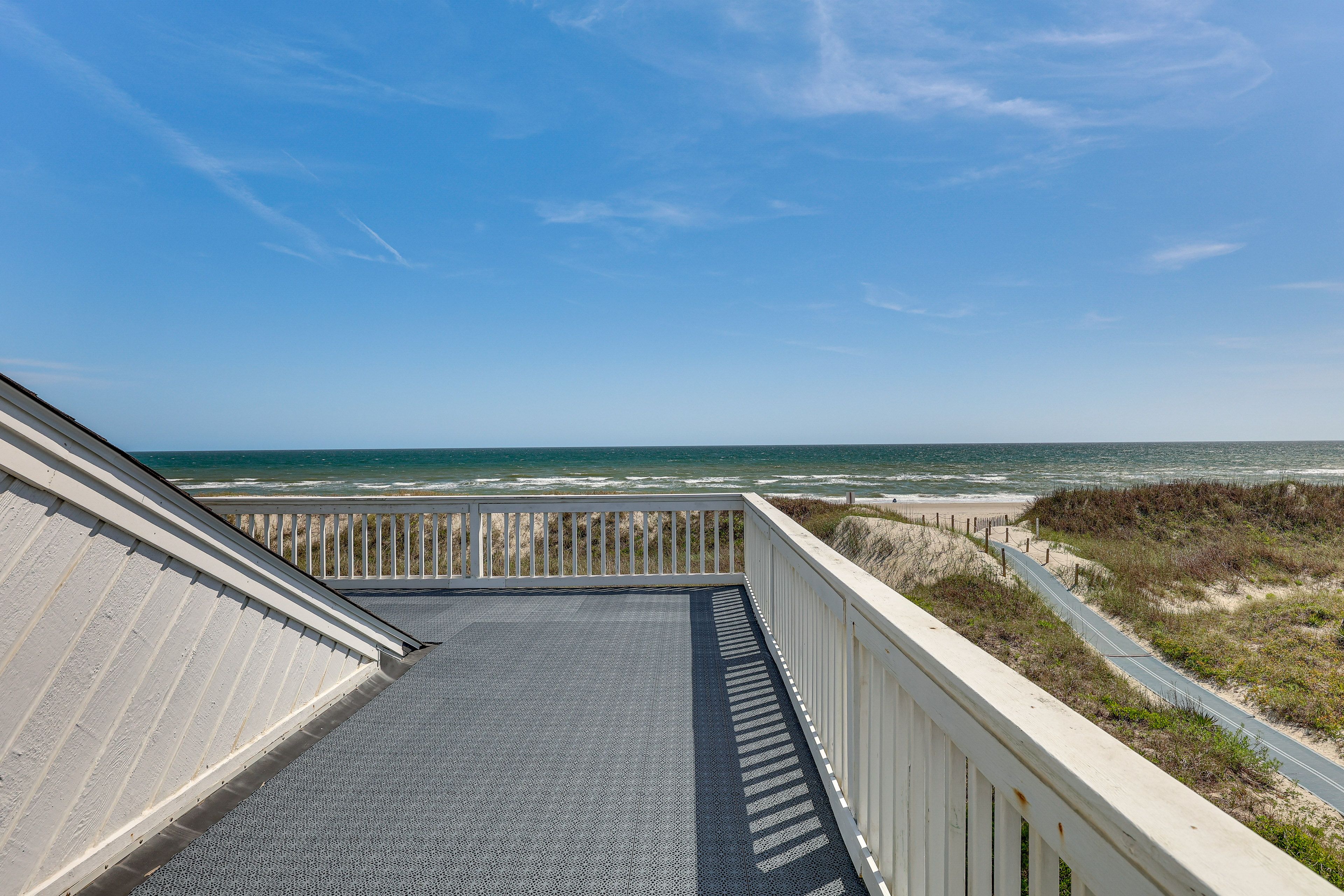 Upper Deck | Ocean Views | Direct Beach Access | 2-Story Home