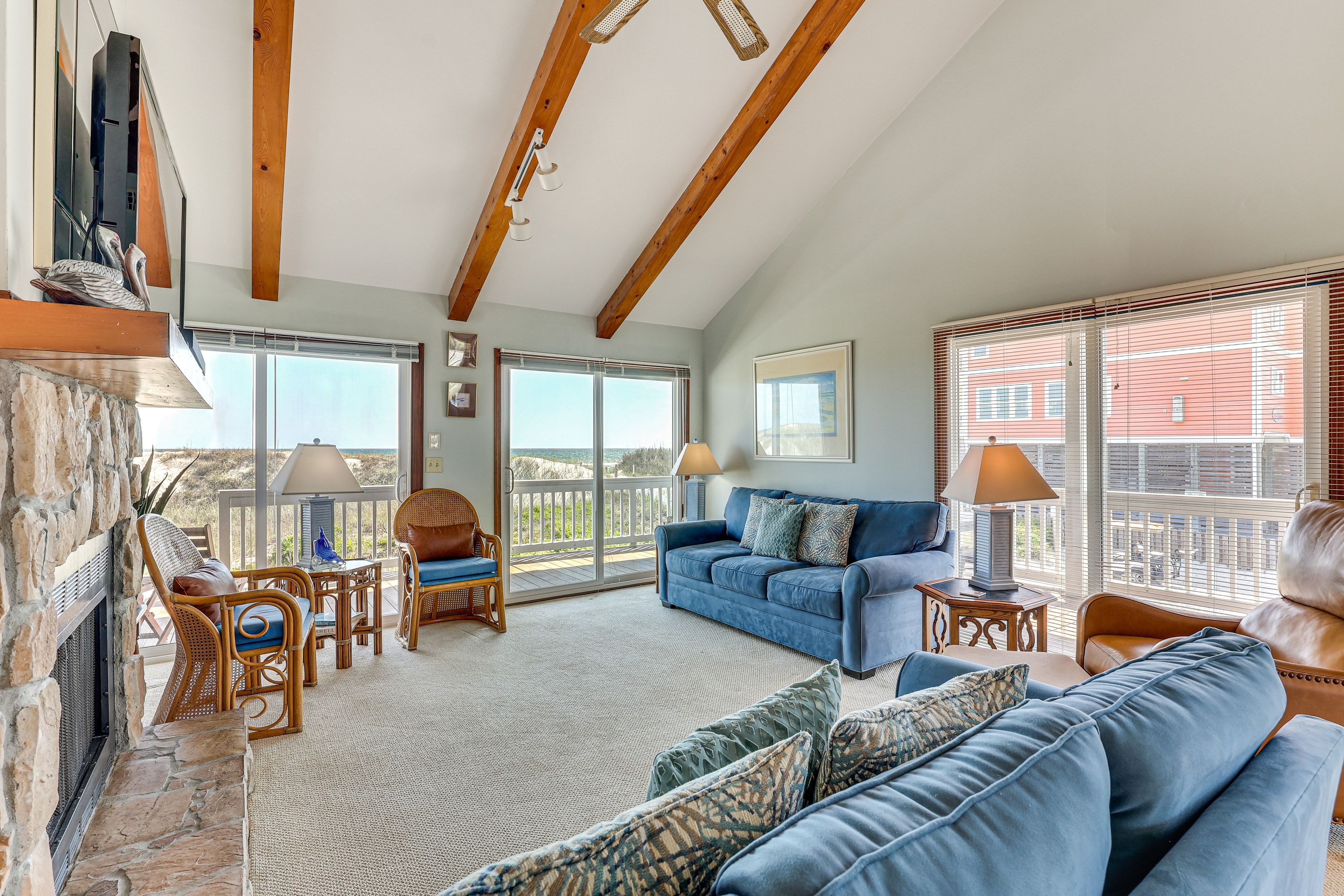Oak Island Vacation Rental | 4BR | 2BA | 1,670 Sq Ft | Stairs Required
