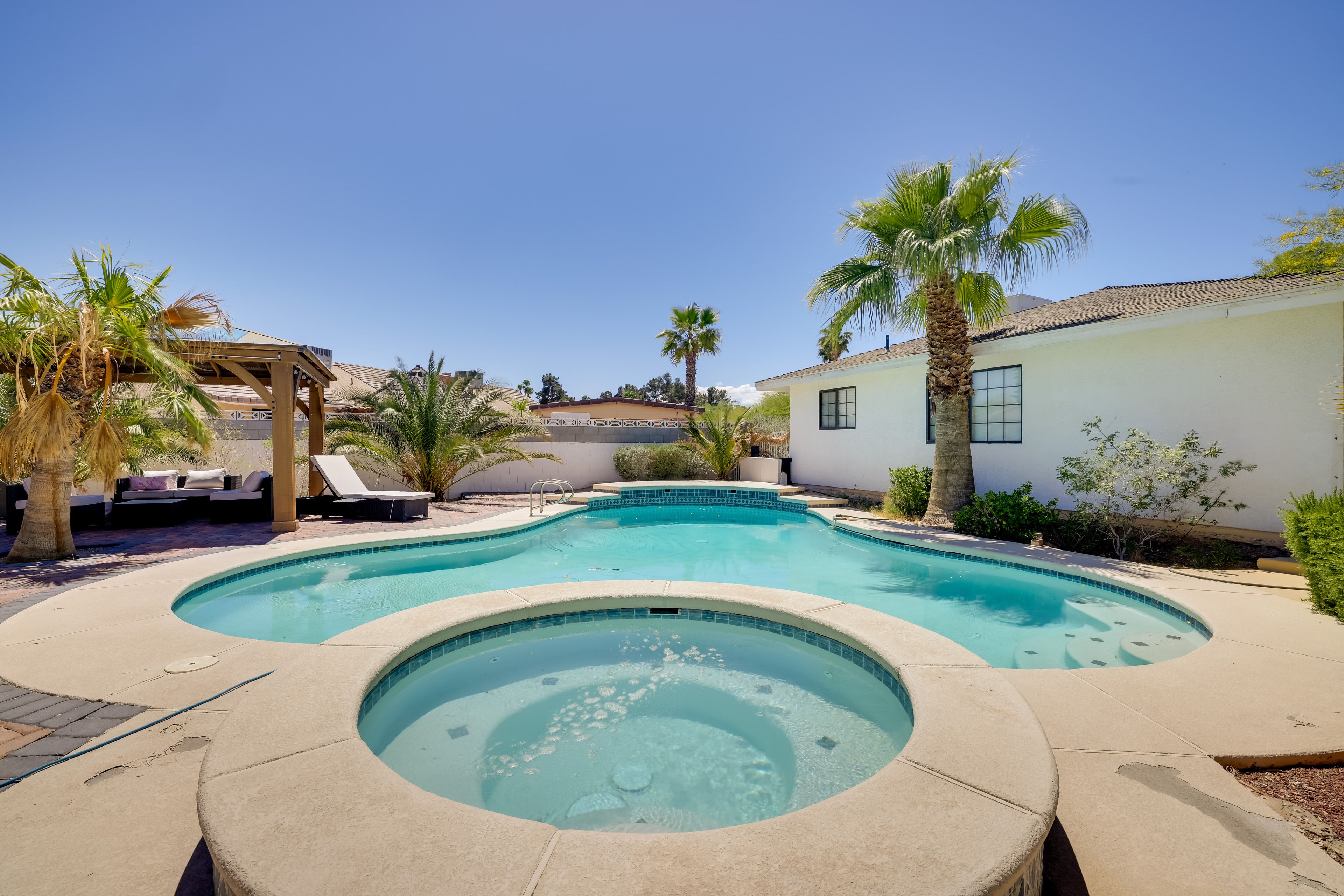Las Vegas Vacation Rental | 4BR | 2.5BA | 2,428 Sq Ft | 3 Steps to Enter