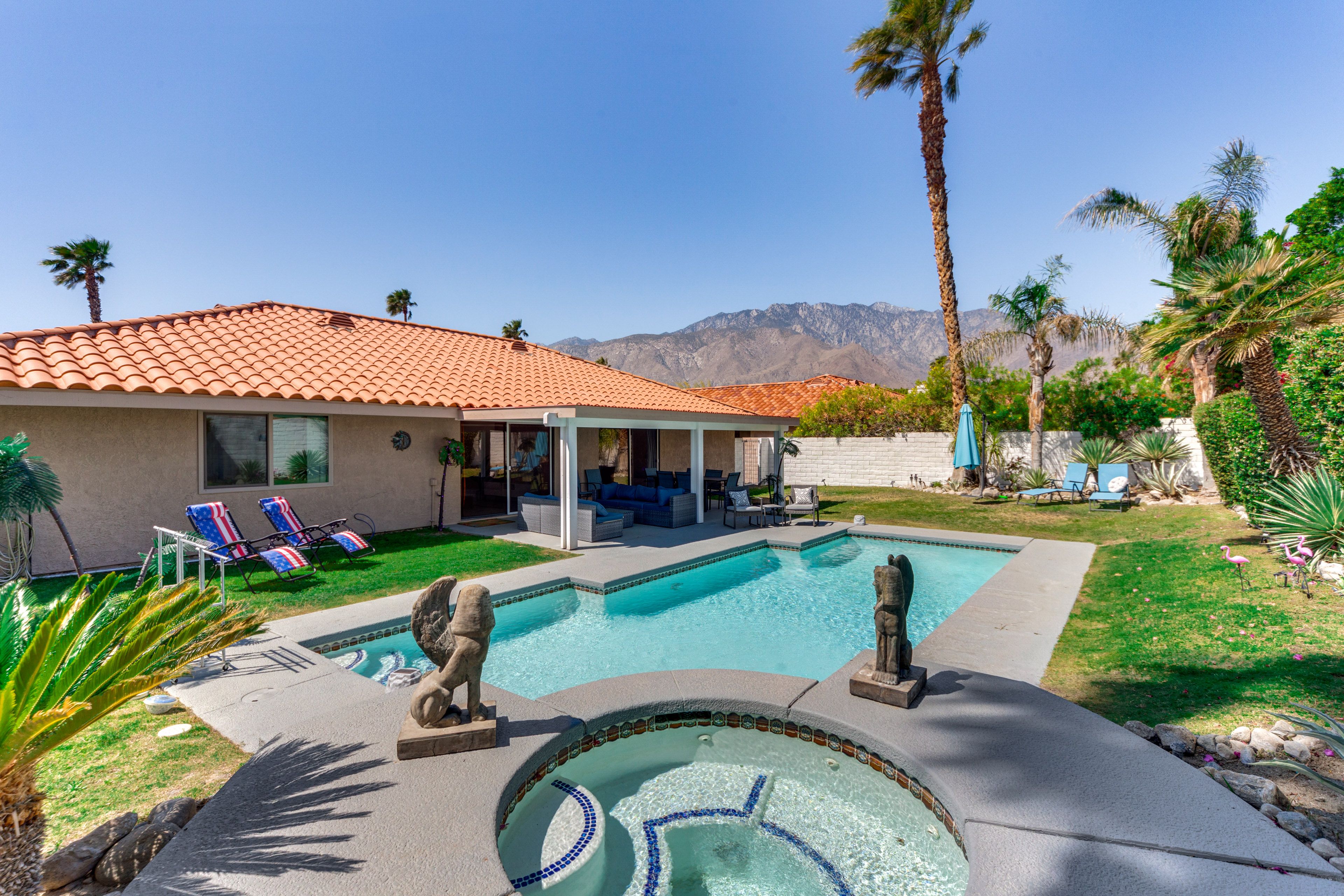 Palm Springs Vacation Rental | 3BR | 2BA | 1,475 Sq Ft | Step-Free Entry