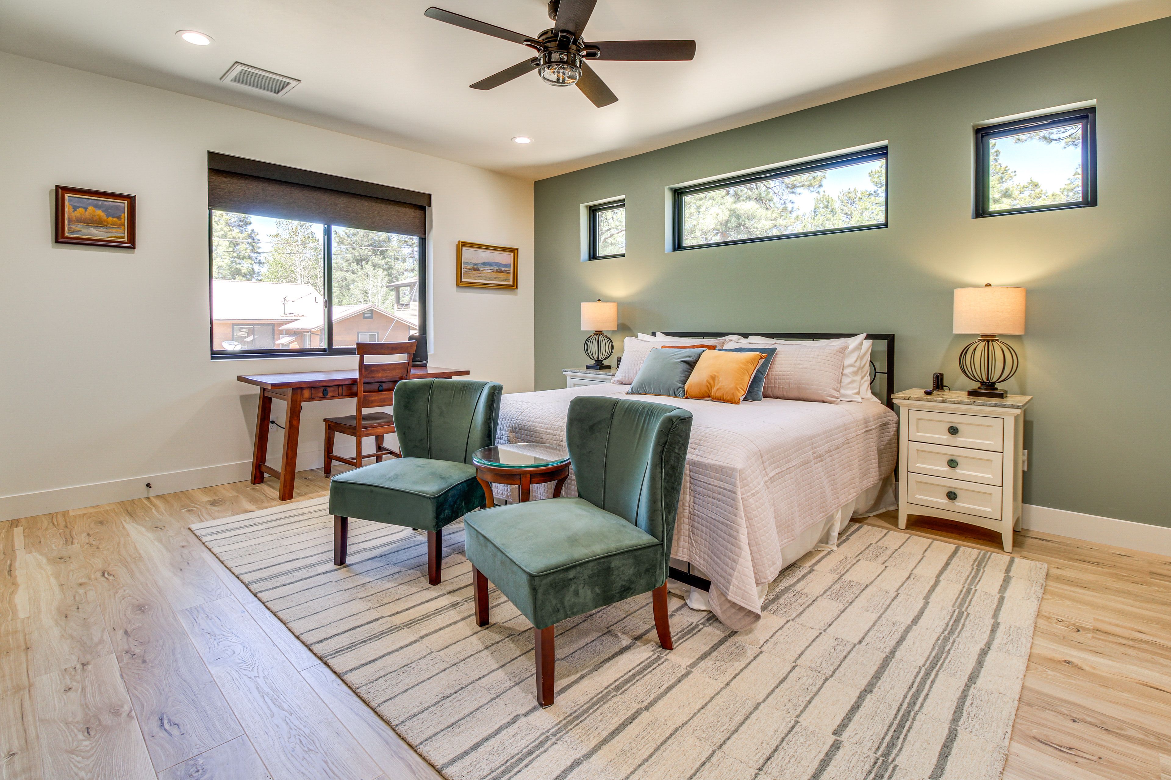 Bedroom Suite 1 | King Bed | Smart TV | Electric Fireplace