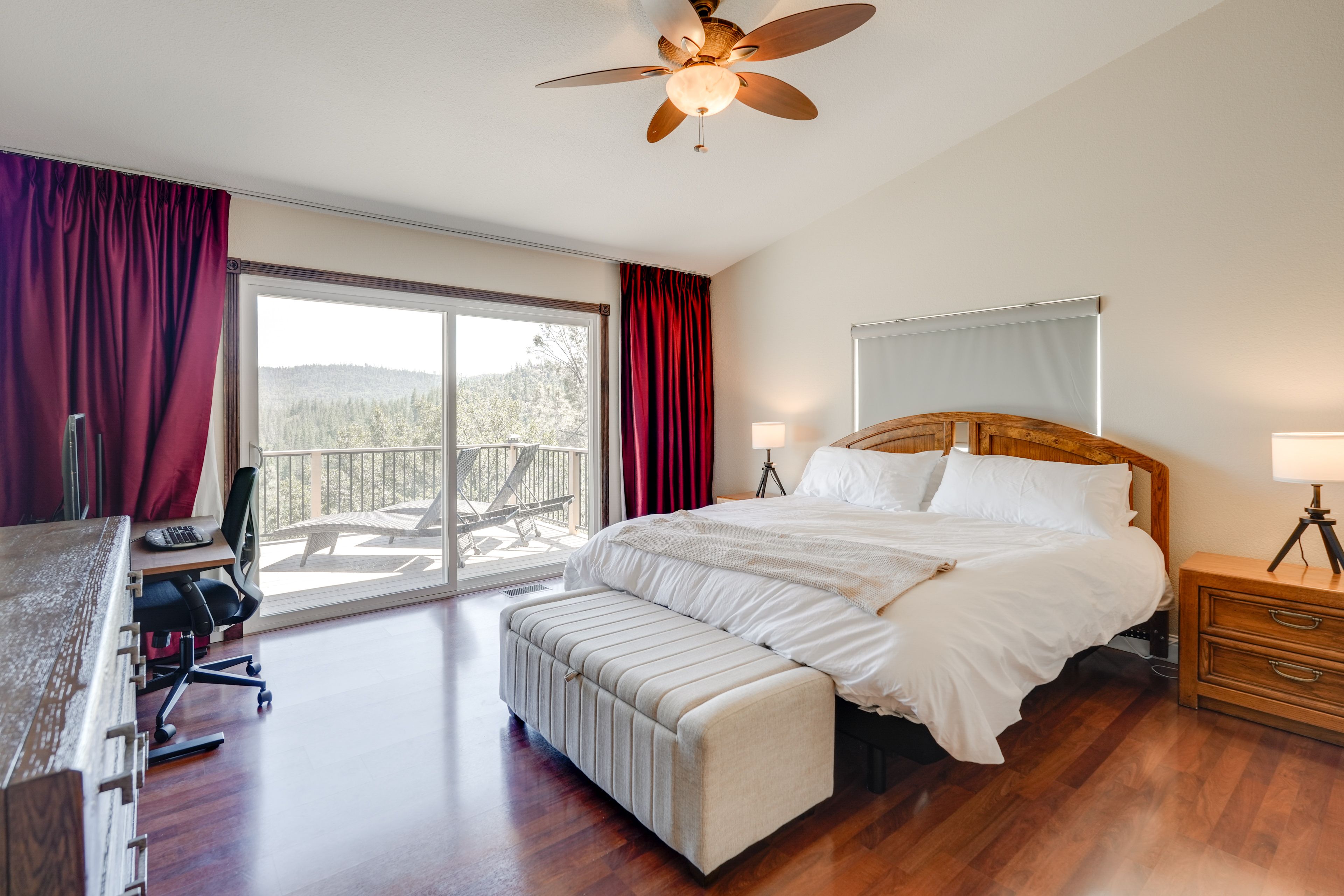 Bedroom 1 | California King Bed | Linens Provided | Main Floor